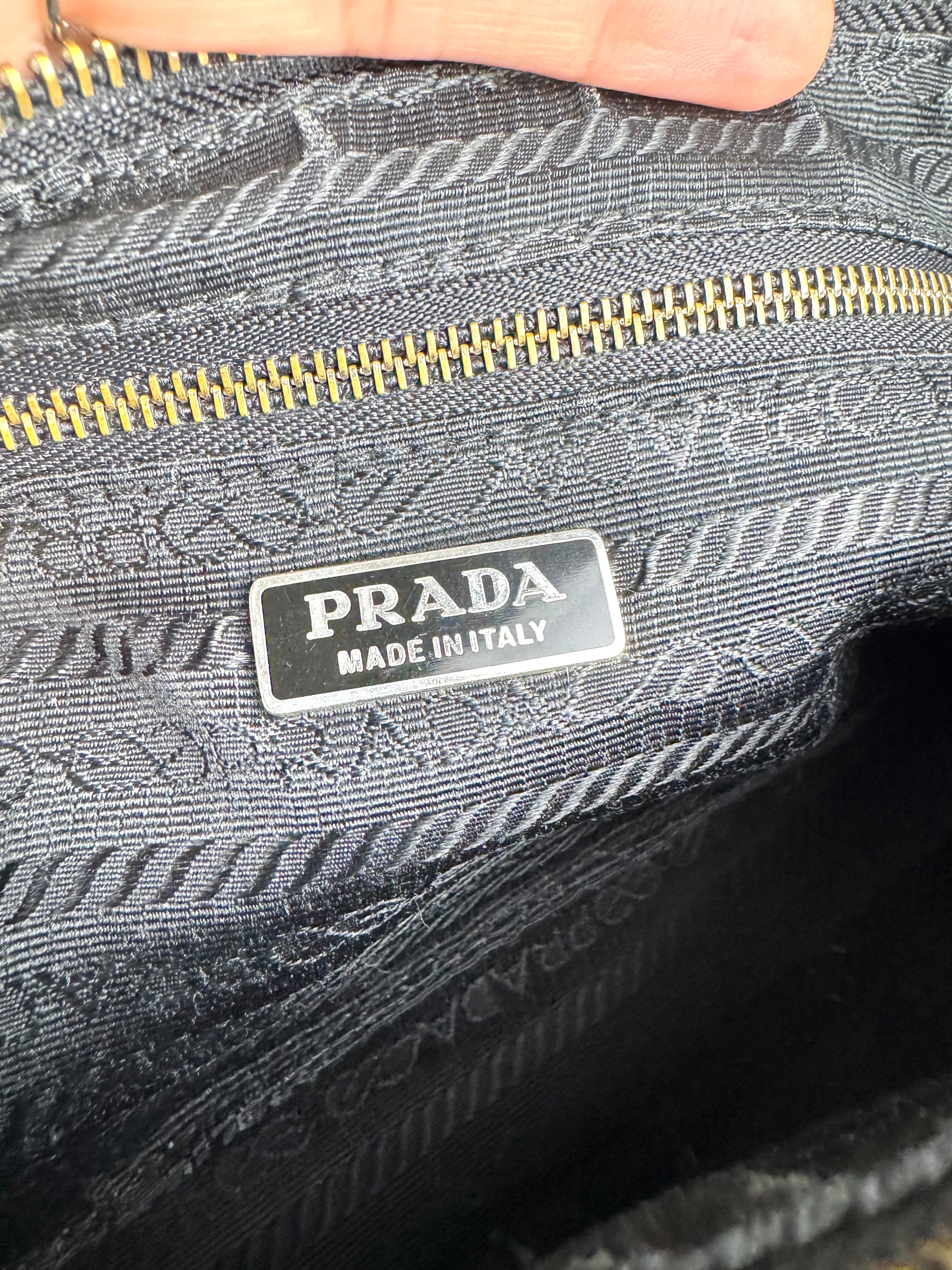 Prada Vintage Hobo Nylon Shoulder Bag
