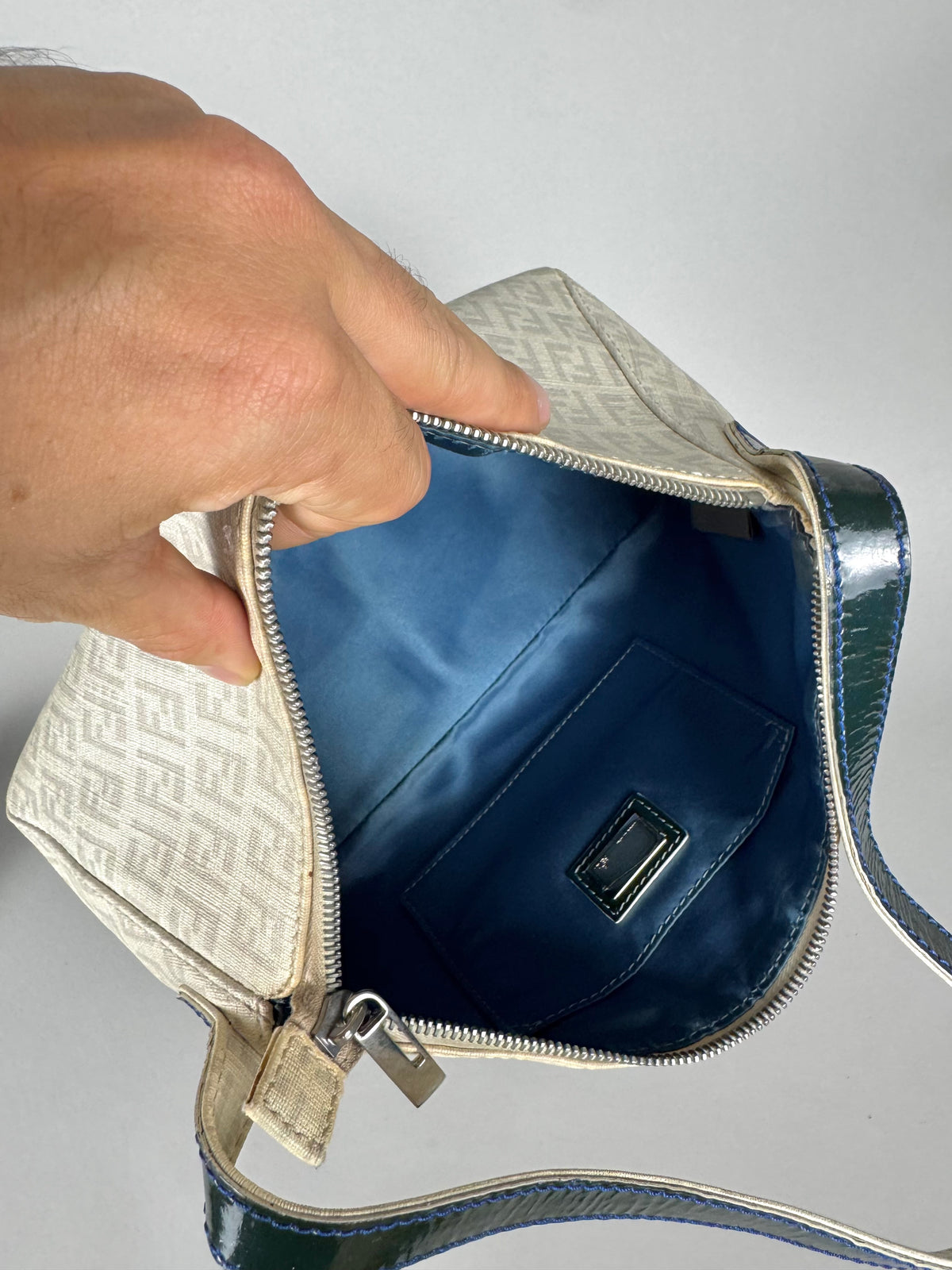 Fendi Monogram White Pochette