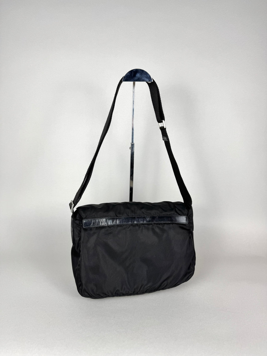 Prada Black Nylon Messenger Bag