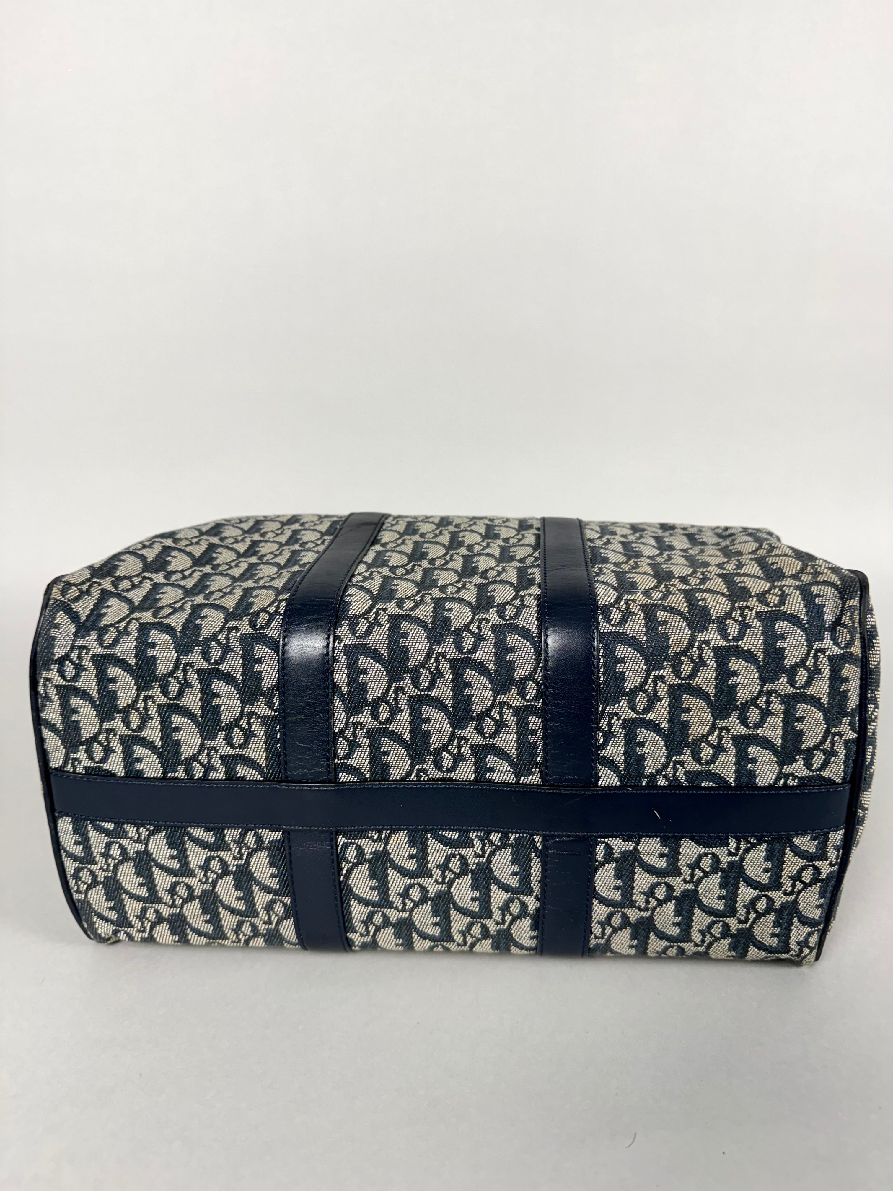 Christian Dior Monogram Trotter Boston Navy