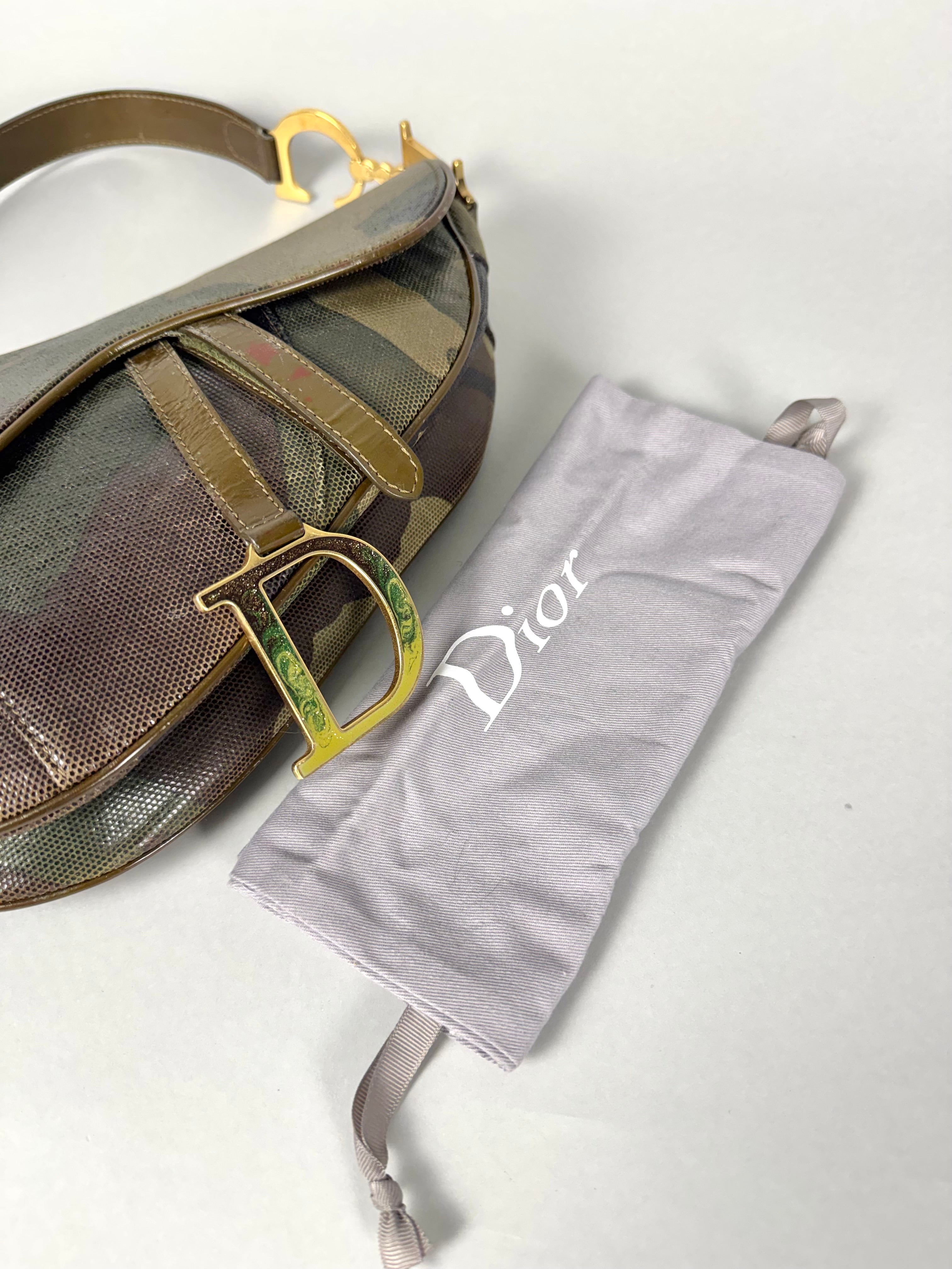Christian Dior Saddle Camouflage