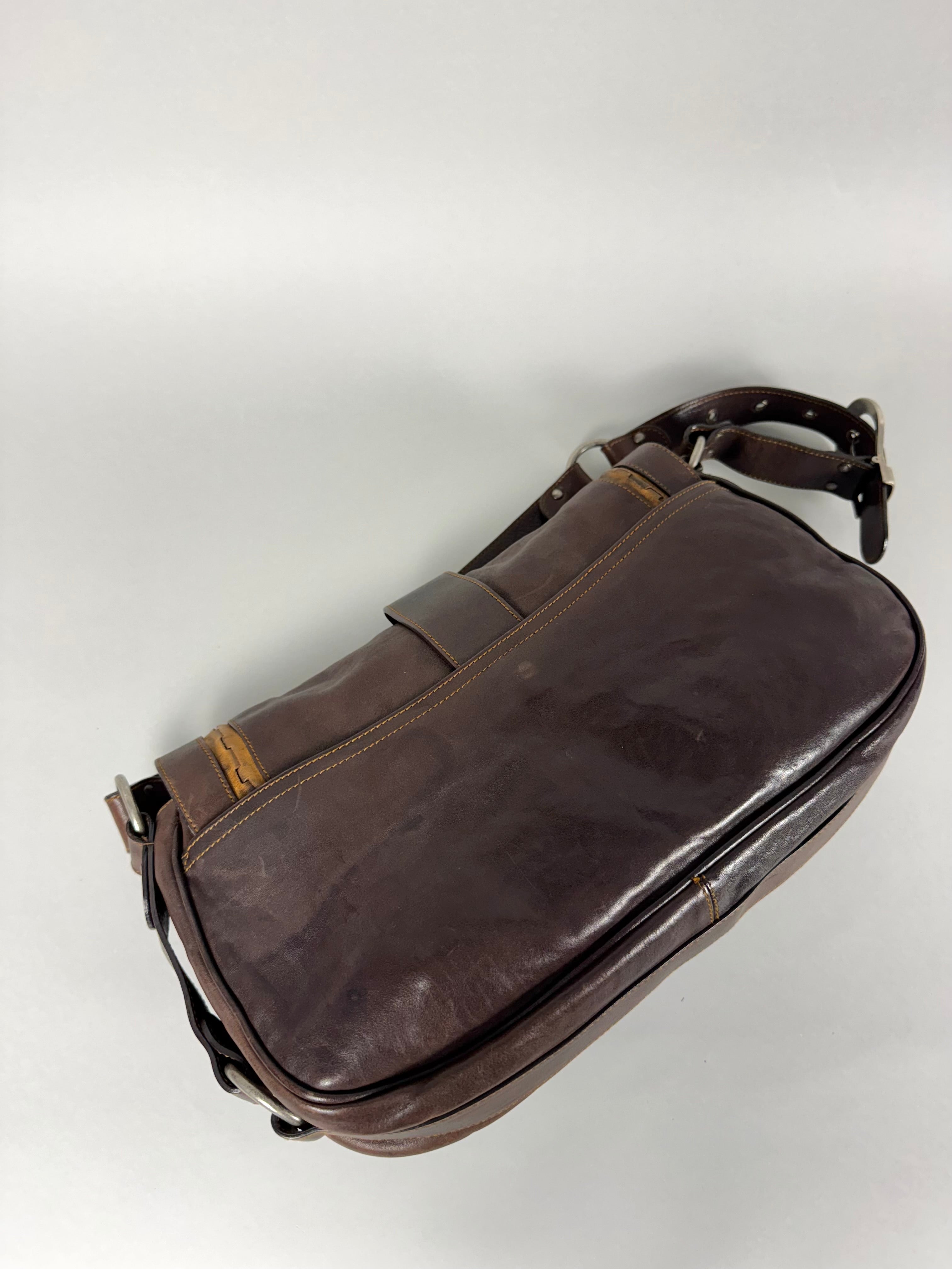 Christian Dior Gaucho Leather Brown