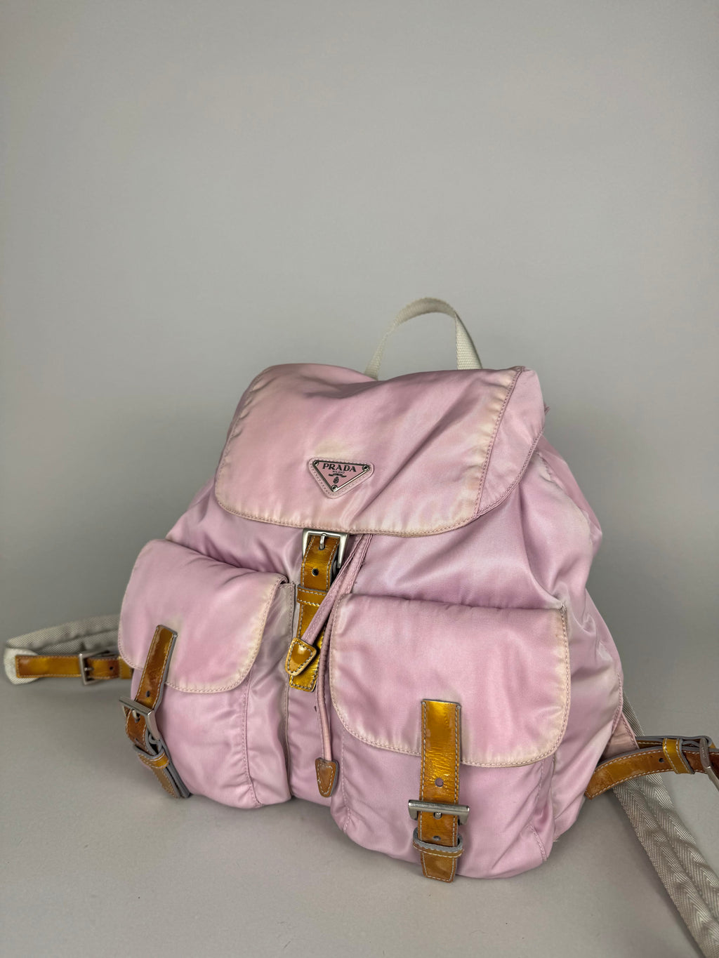 Prada Nylon Baby Pink Backpack Medium