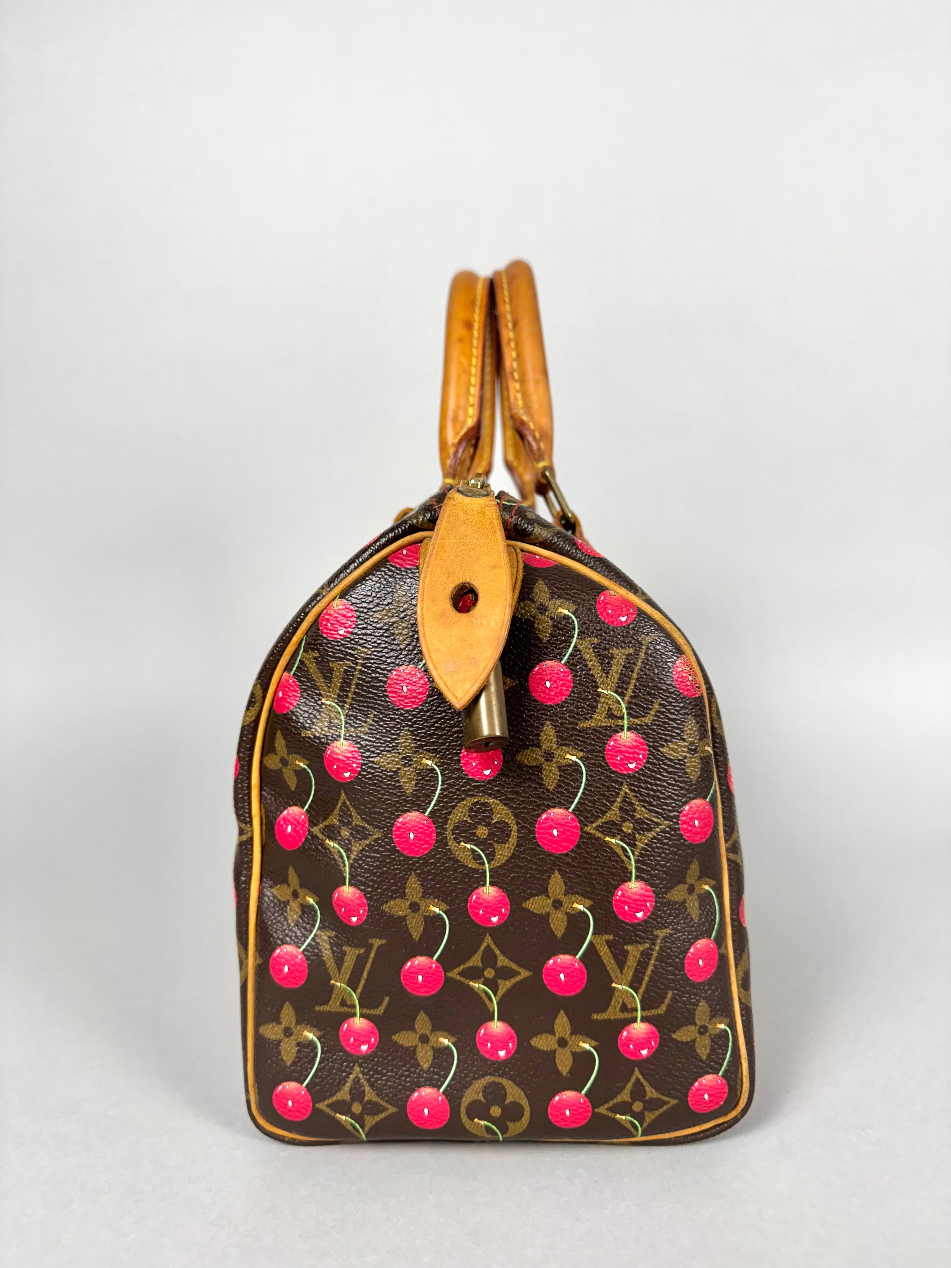 Louis Vuitton Monogram Speedy Cerises 25