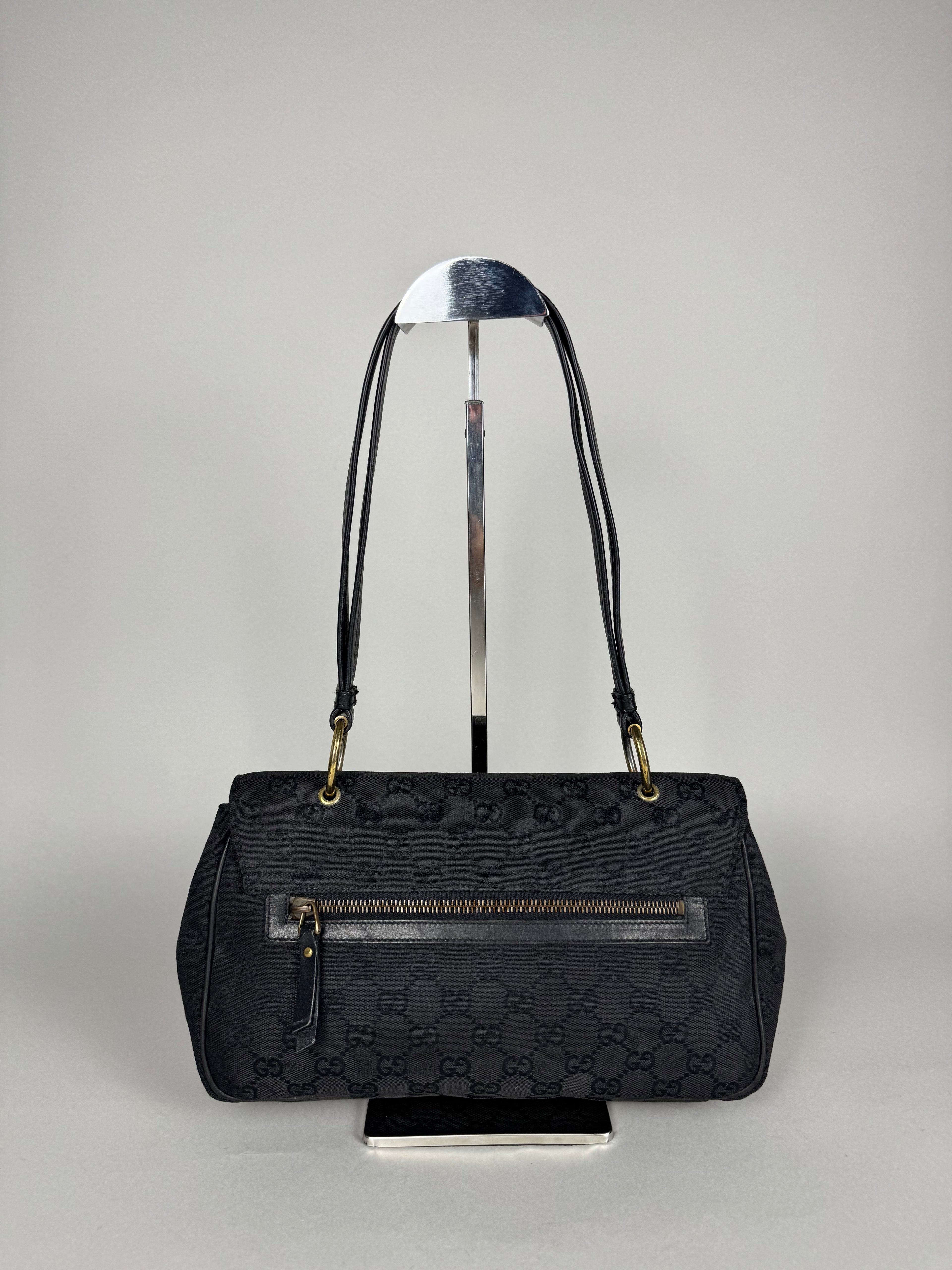 Gucci Turnlock Monogram Black Shoulder