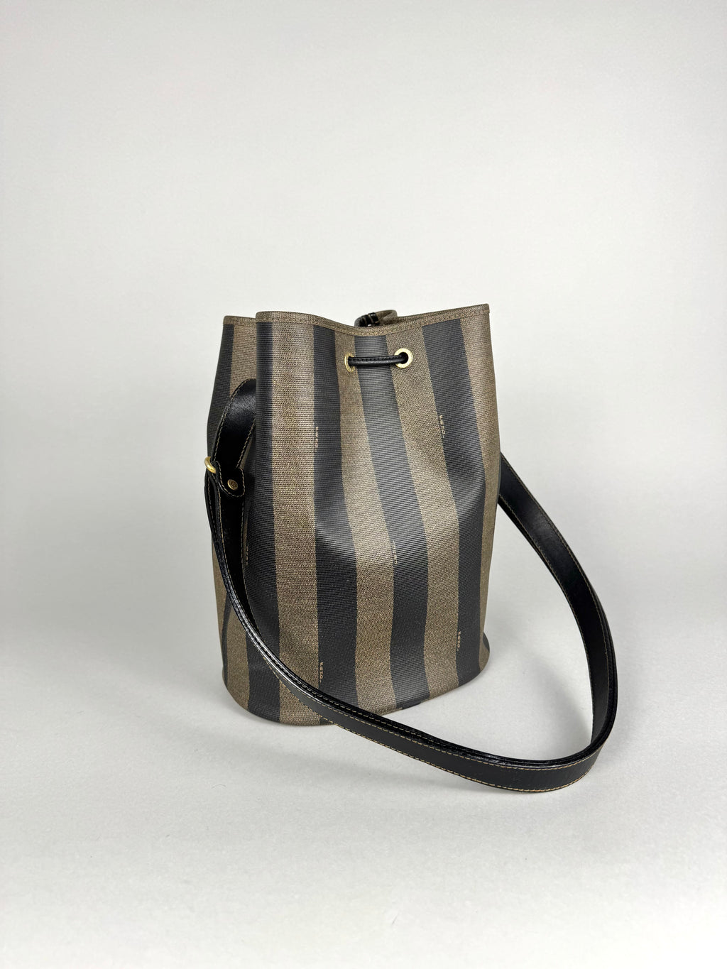 Fendi Jacquard Pequin Bucket