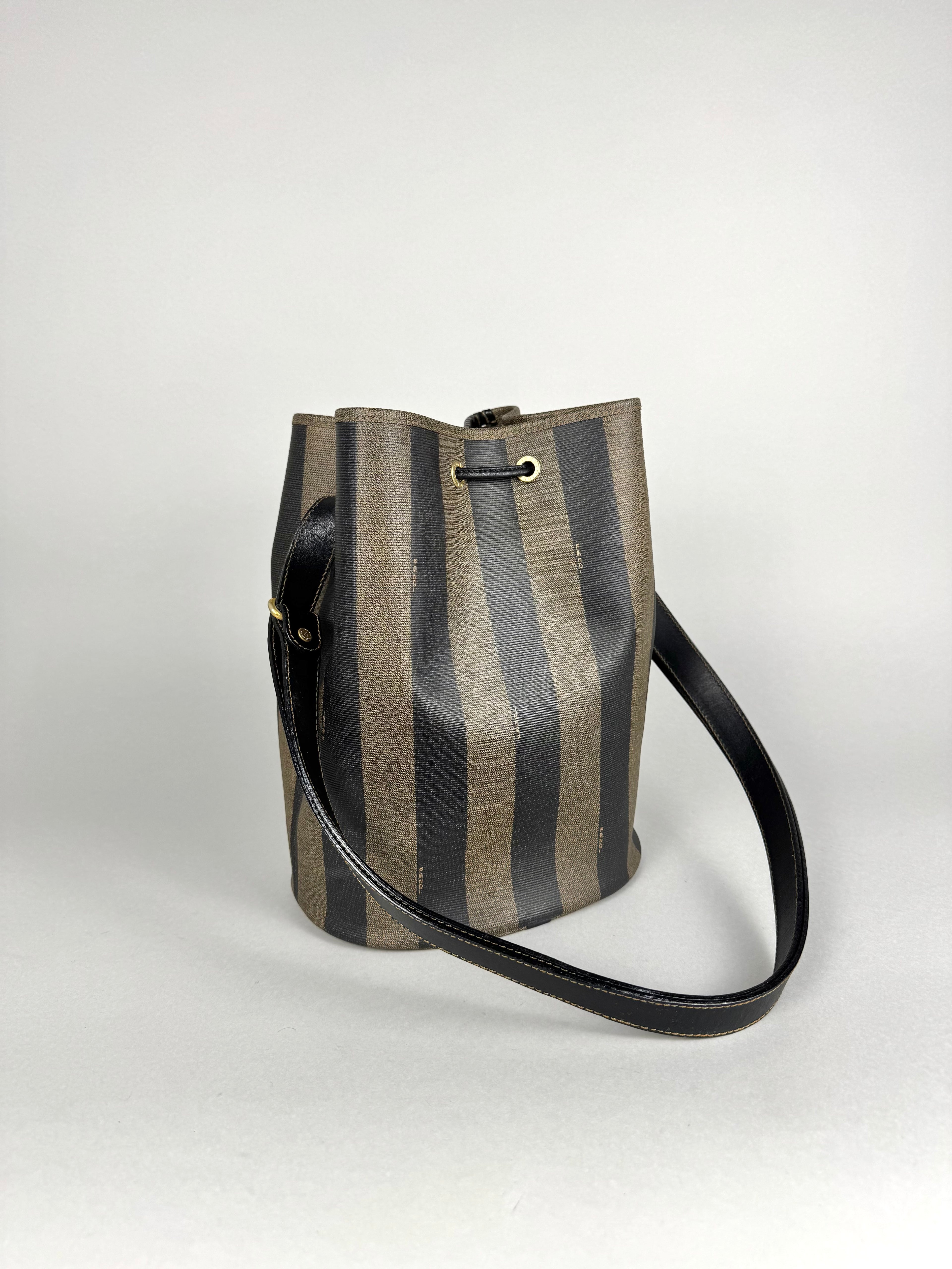 Fendi Jacquard Pequin Bucket