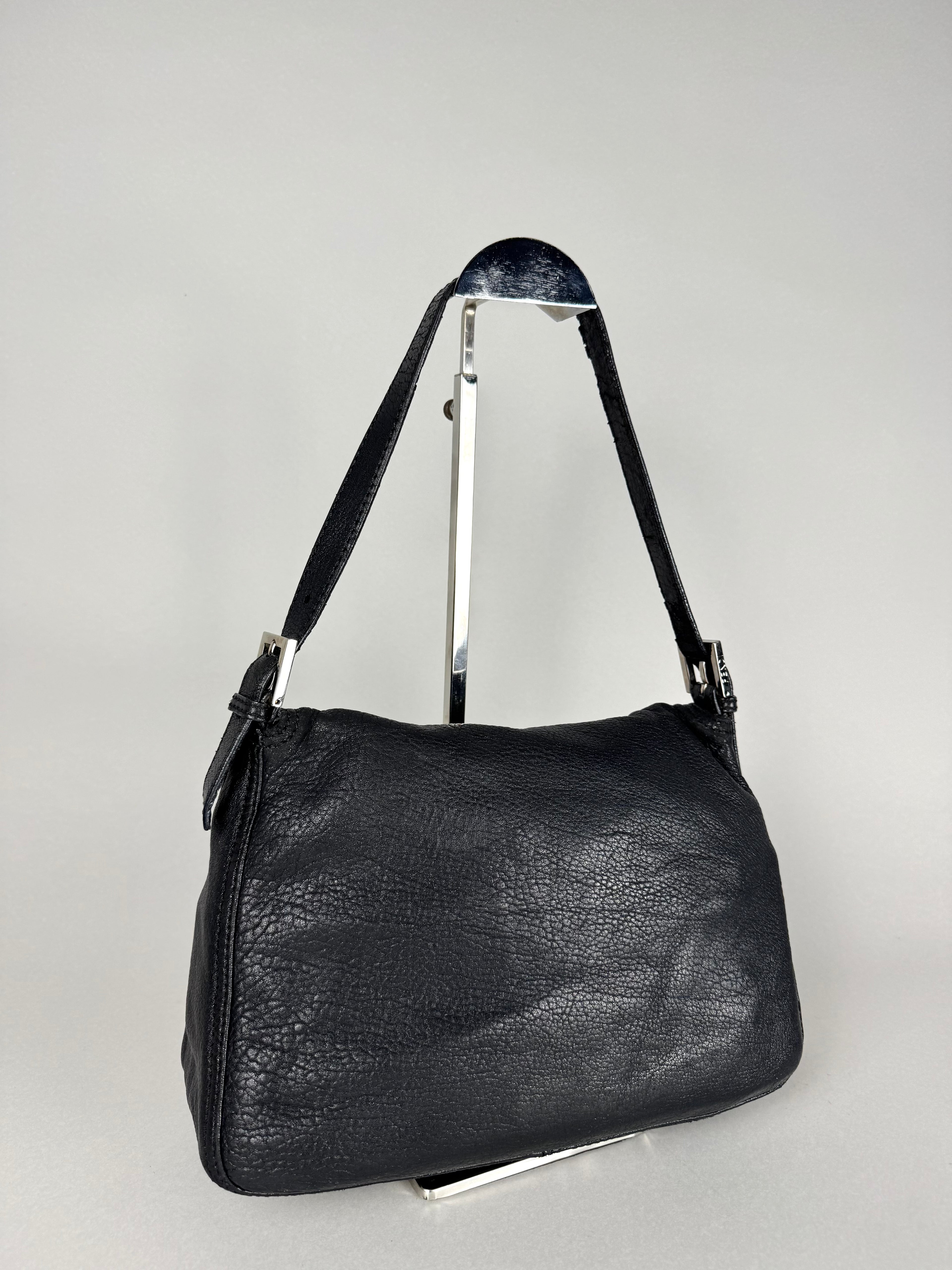 Fendi Mama Baguette Black Leather