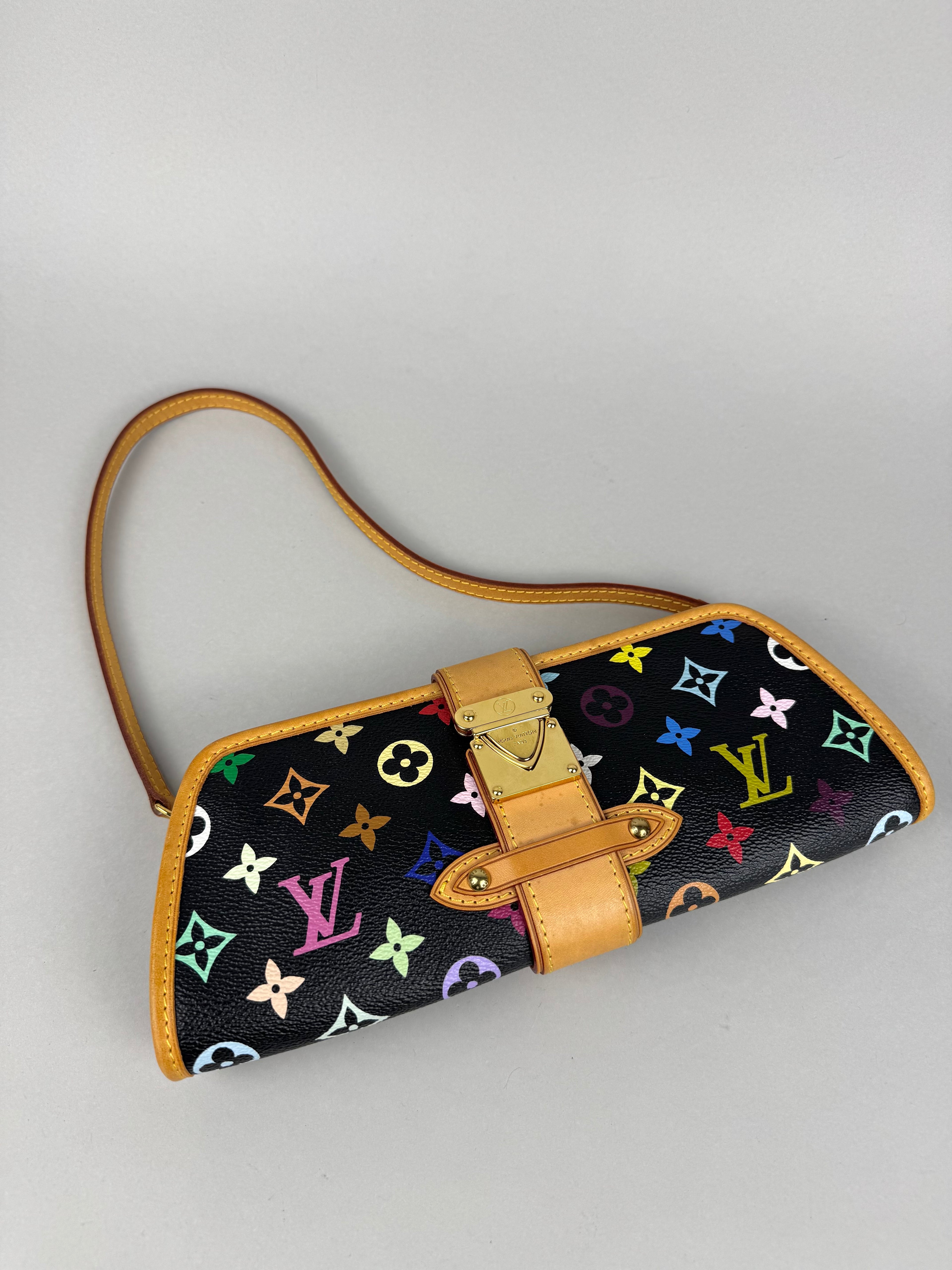 Louis Vuitton Shirley Monogram Multicolor Black