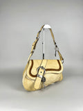 Christian Dior Gaucho Double Leather Off White