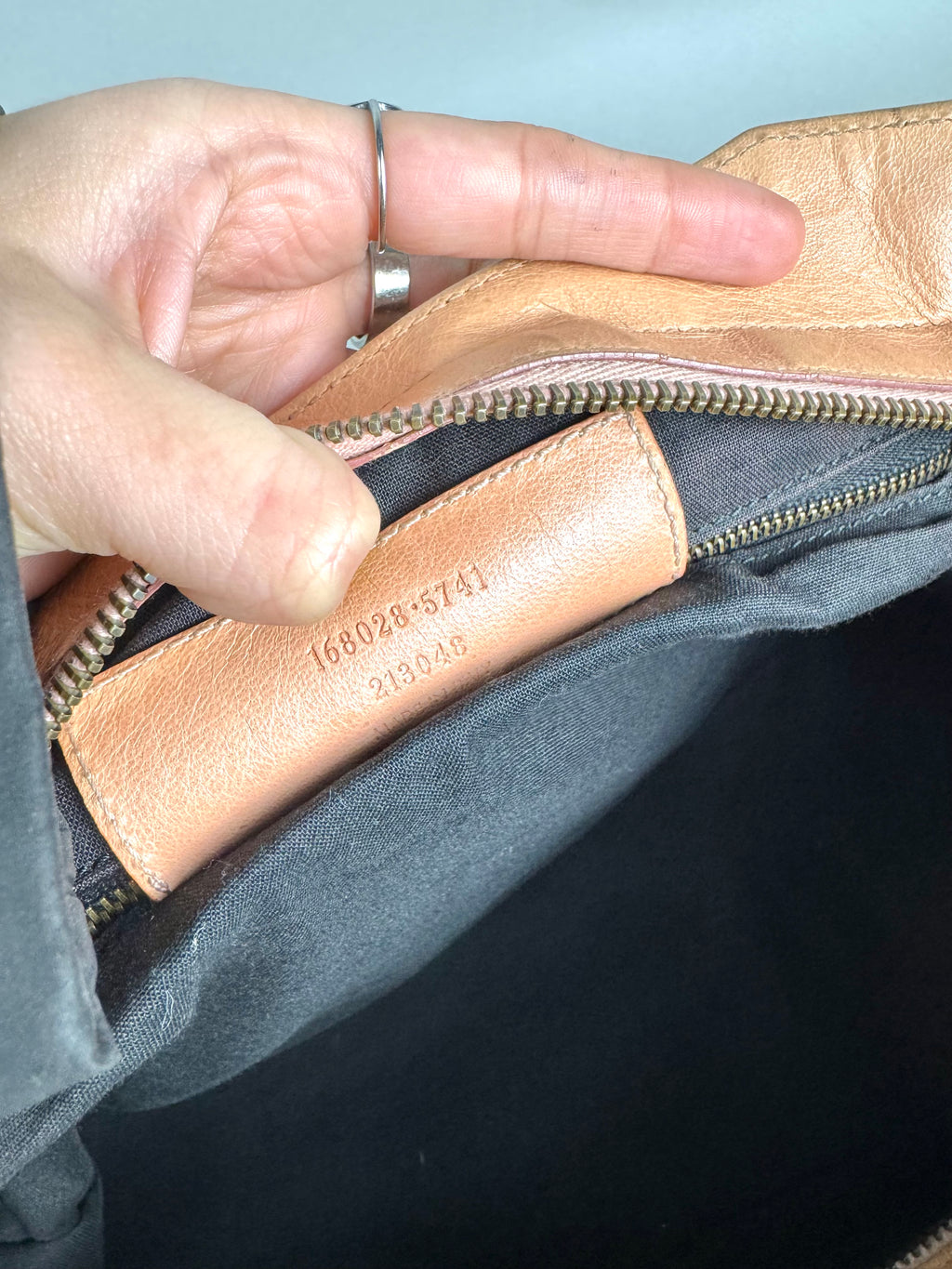 Balenciaga Cumin Lambskin Leather Motorcycle Part-Time Bag
