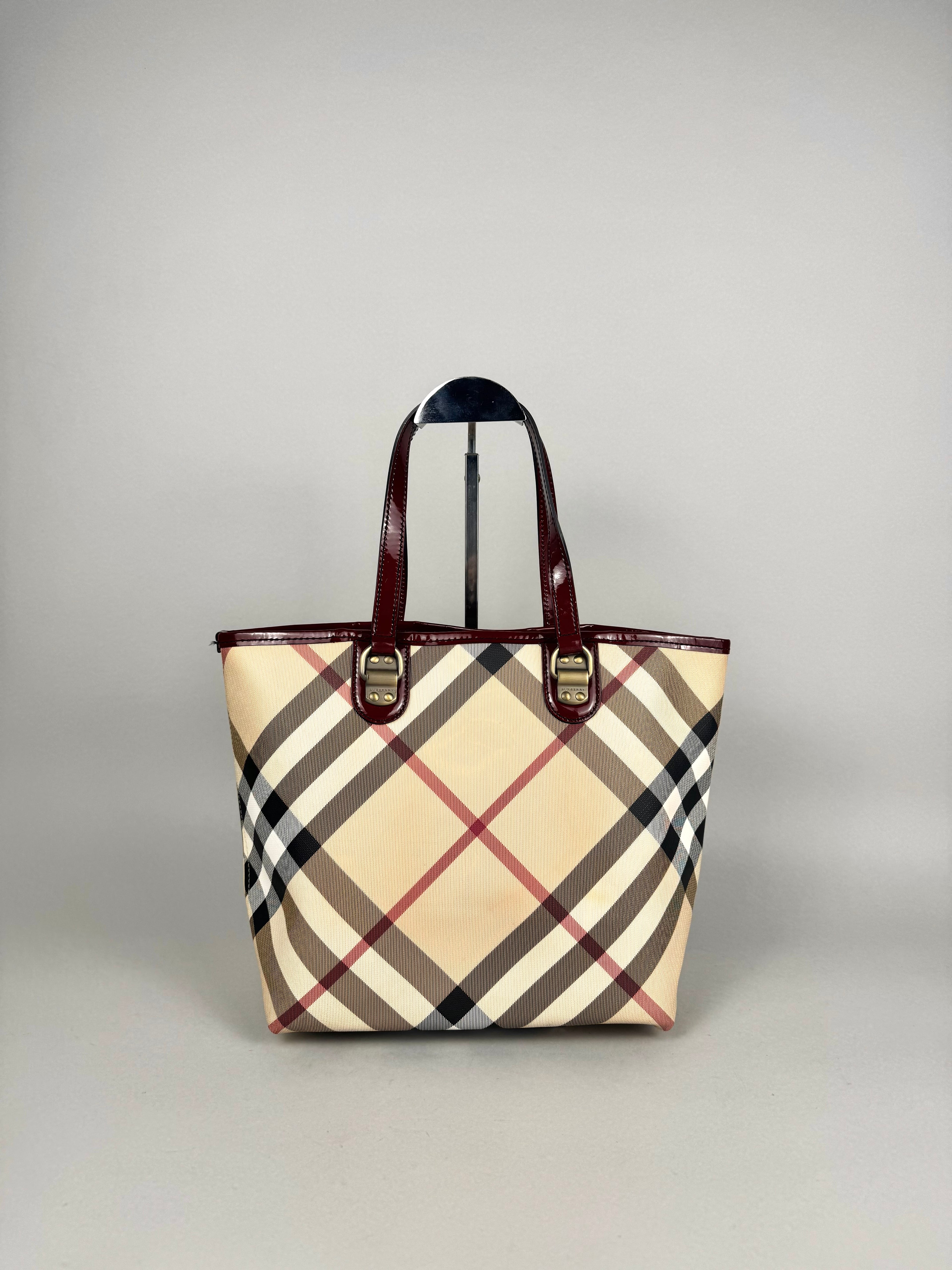 Burberry Nickie Supernova Check Burgundy
