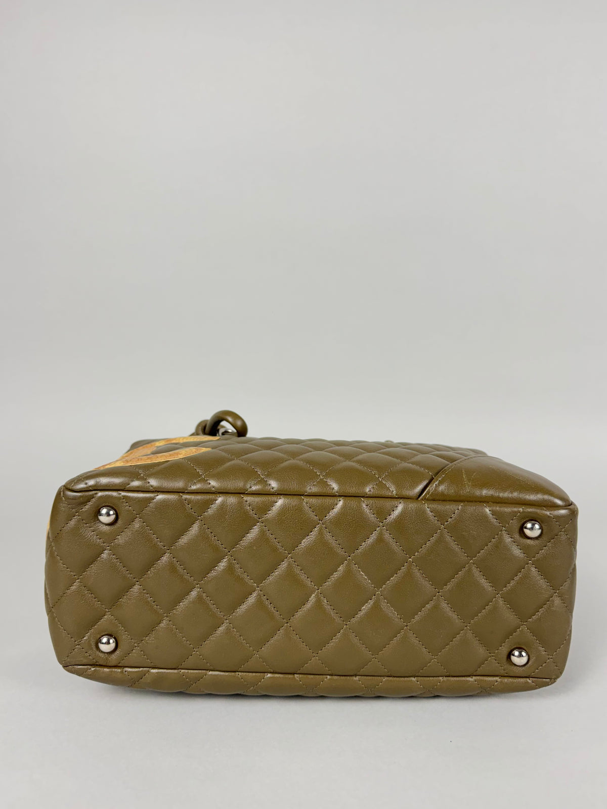 Chanel Ligne Cambon Leather Bowler Bag in Python