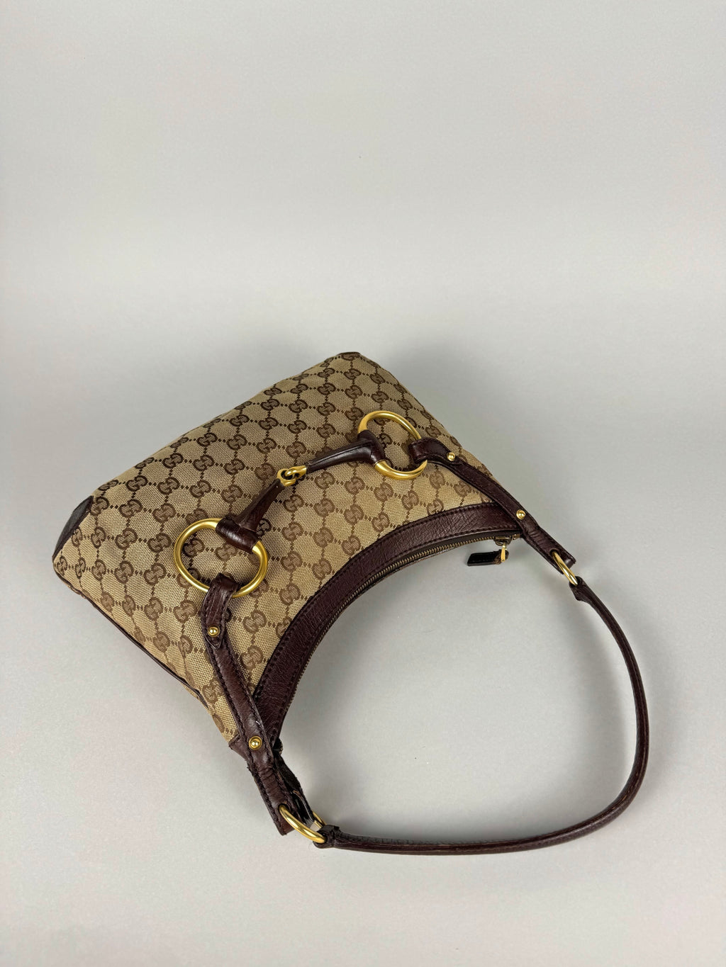 Gucci Monogram Horsebit Shoulder