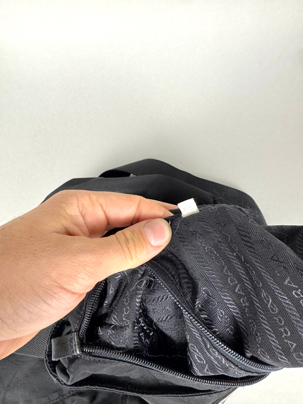 Prada Tessuto Black Nylon Shoulder Bag