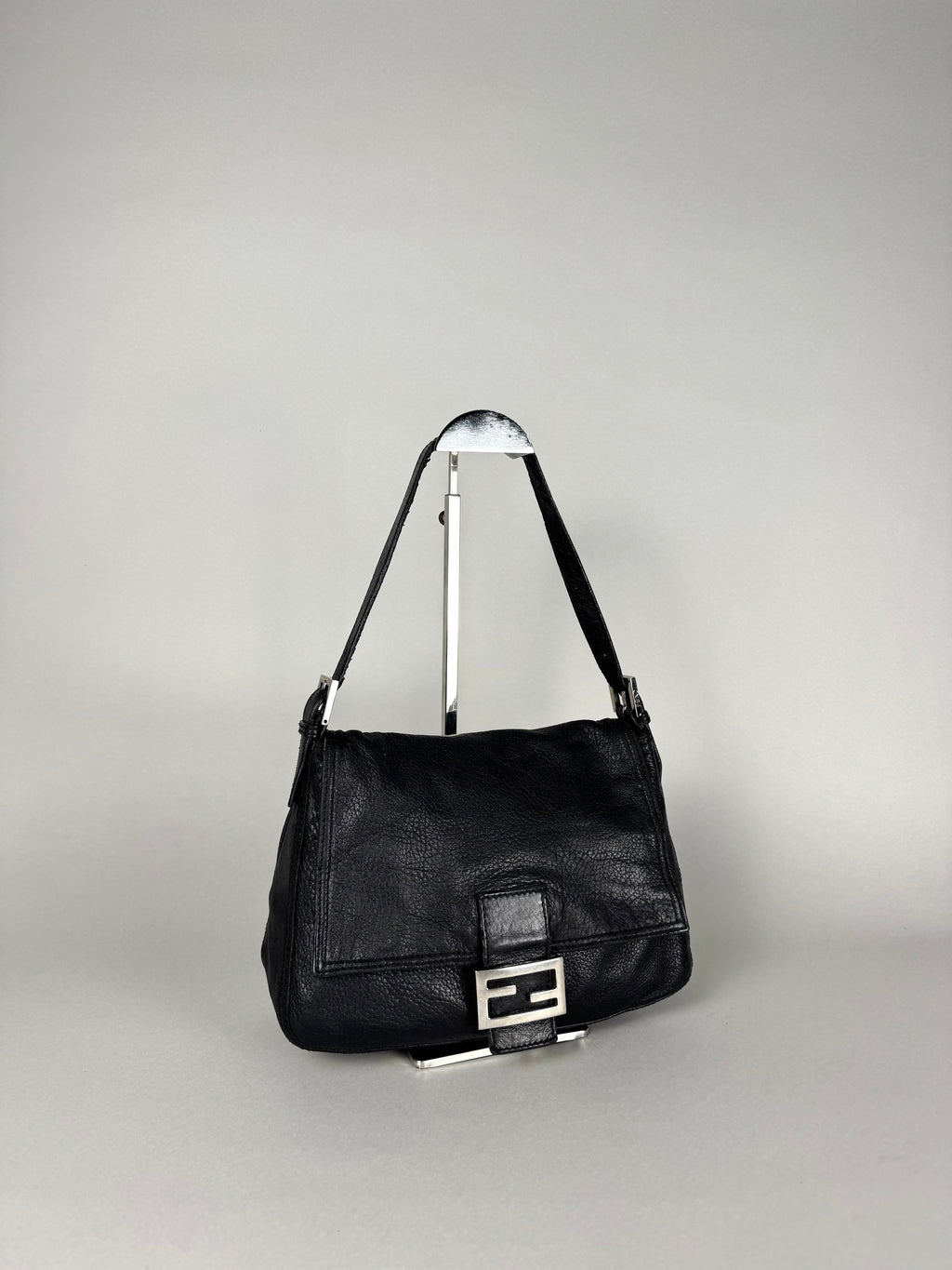 Fendi Mama Baguette Black Leather