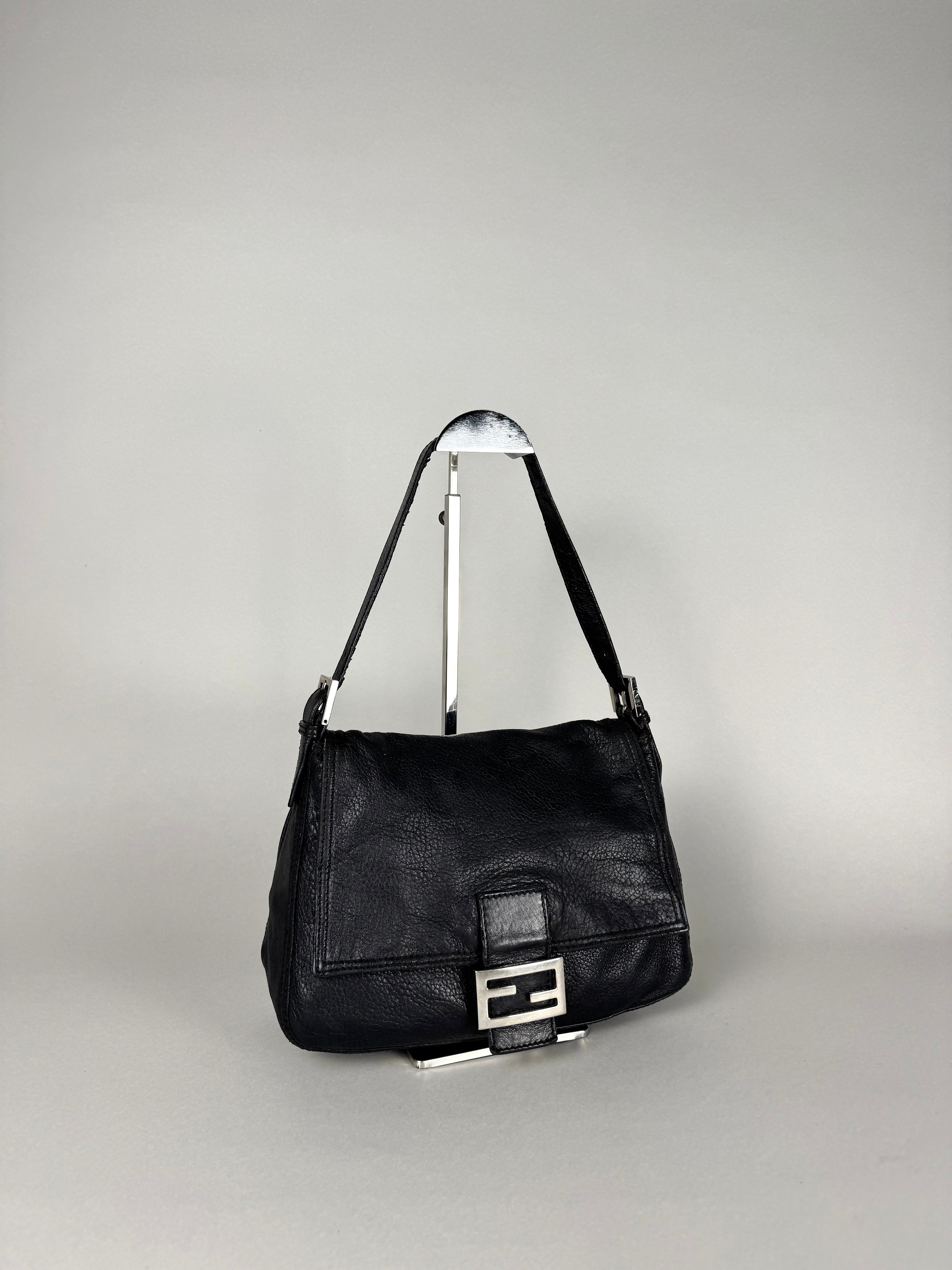 Fendi Mama Baguette Black Leather