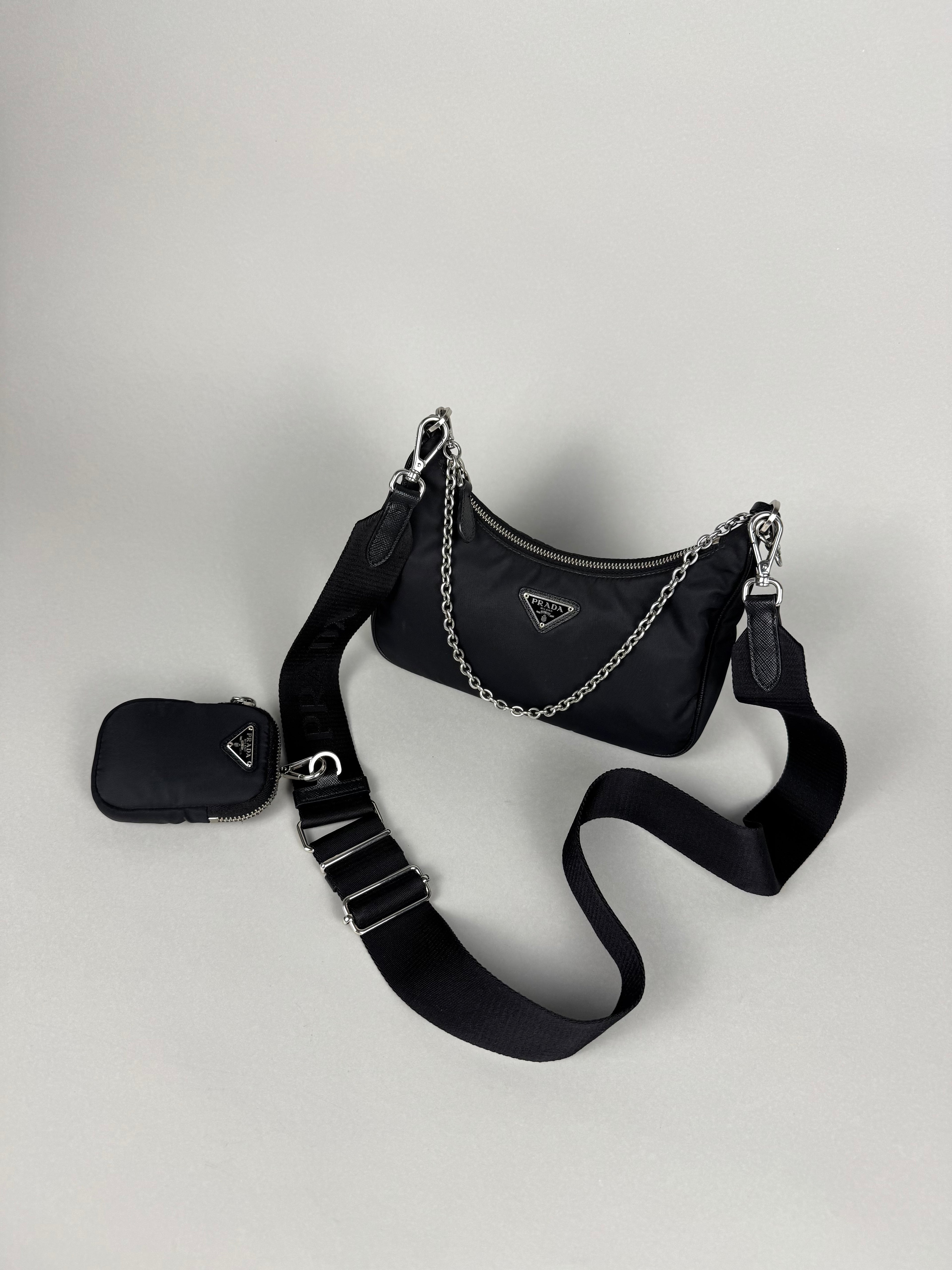 Prada Black Nylon Re-Edition 2005