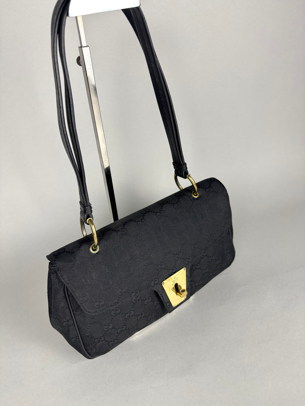 Gucci Turnlock Monogram Black Shoulder