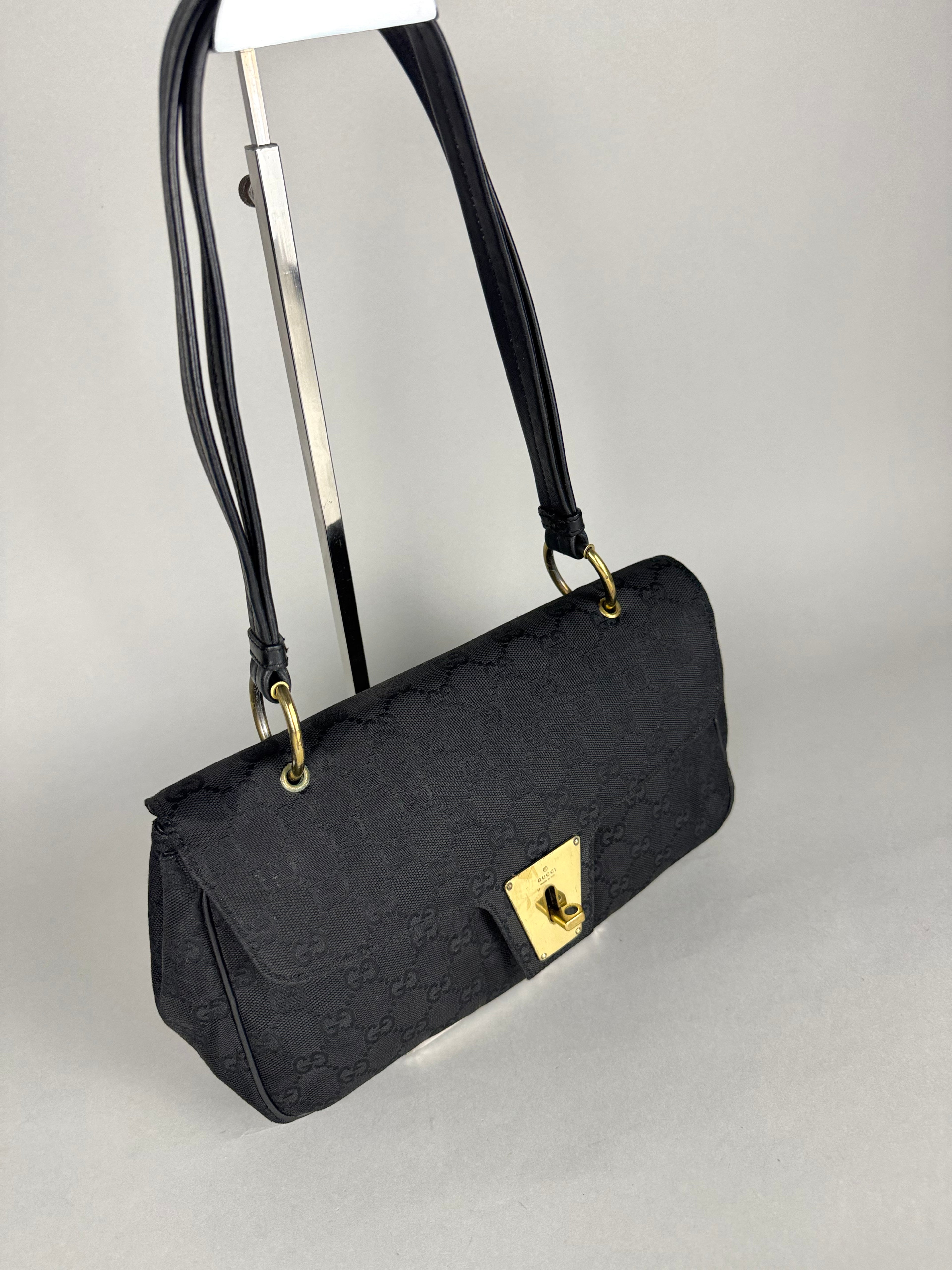 Gucci Turnlock Monogram Black Shoulder