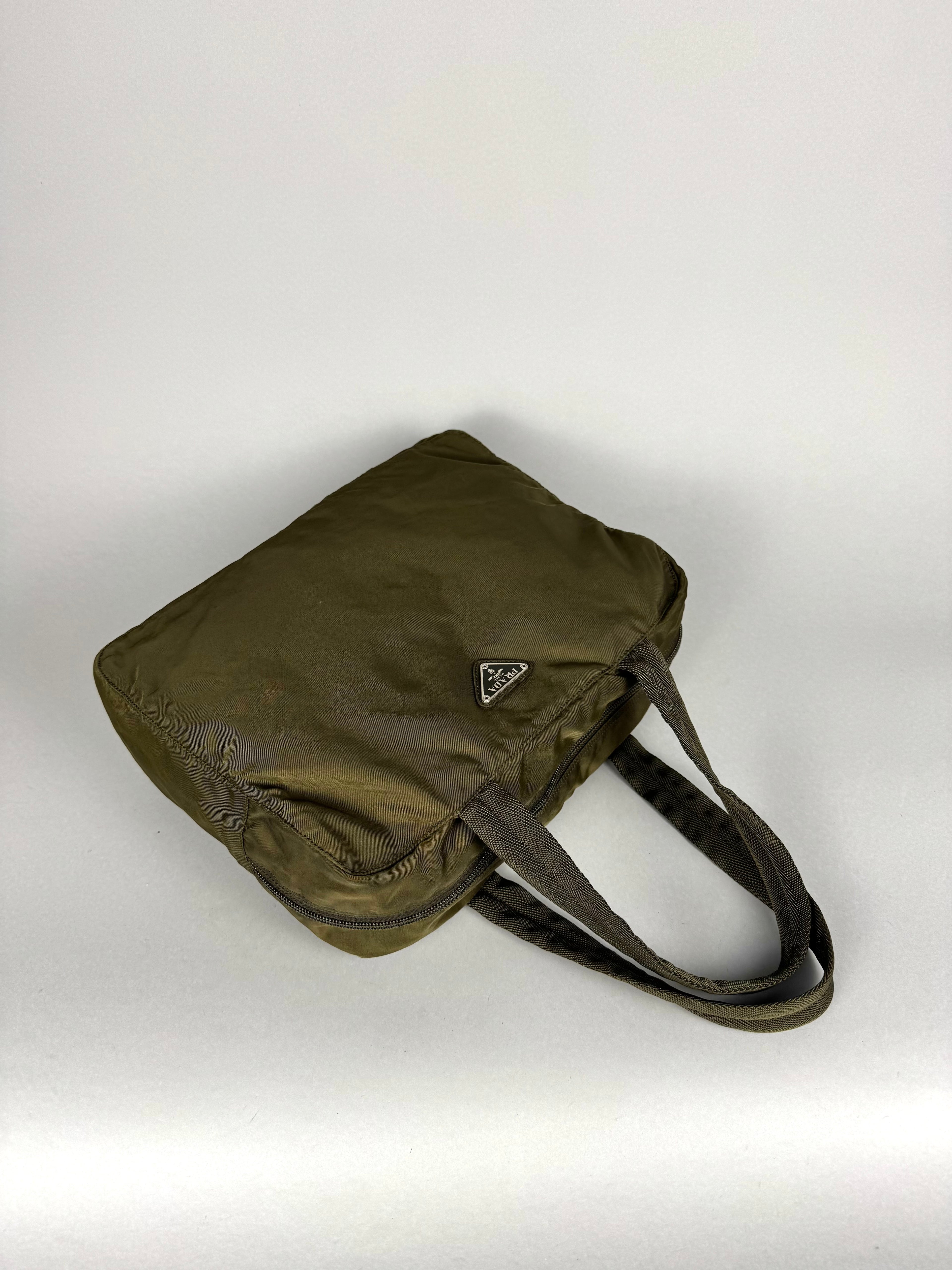 Prada Nylon Green Shoulder