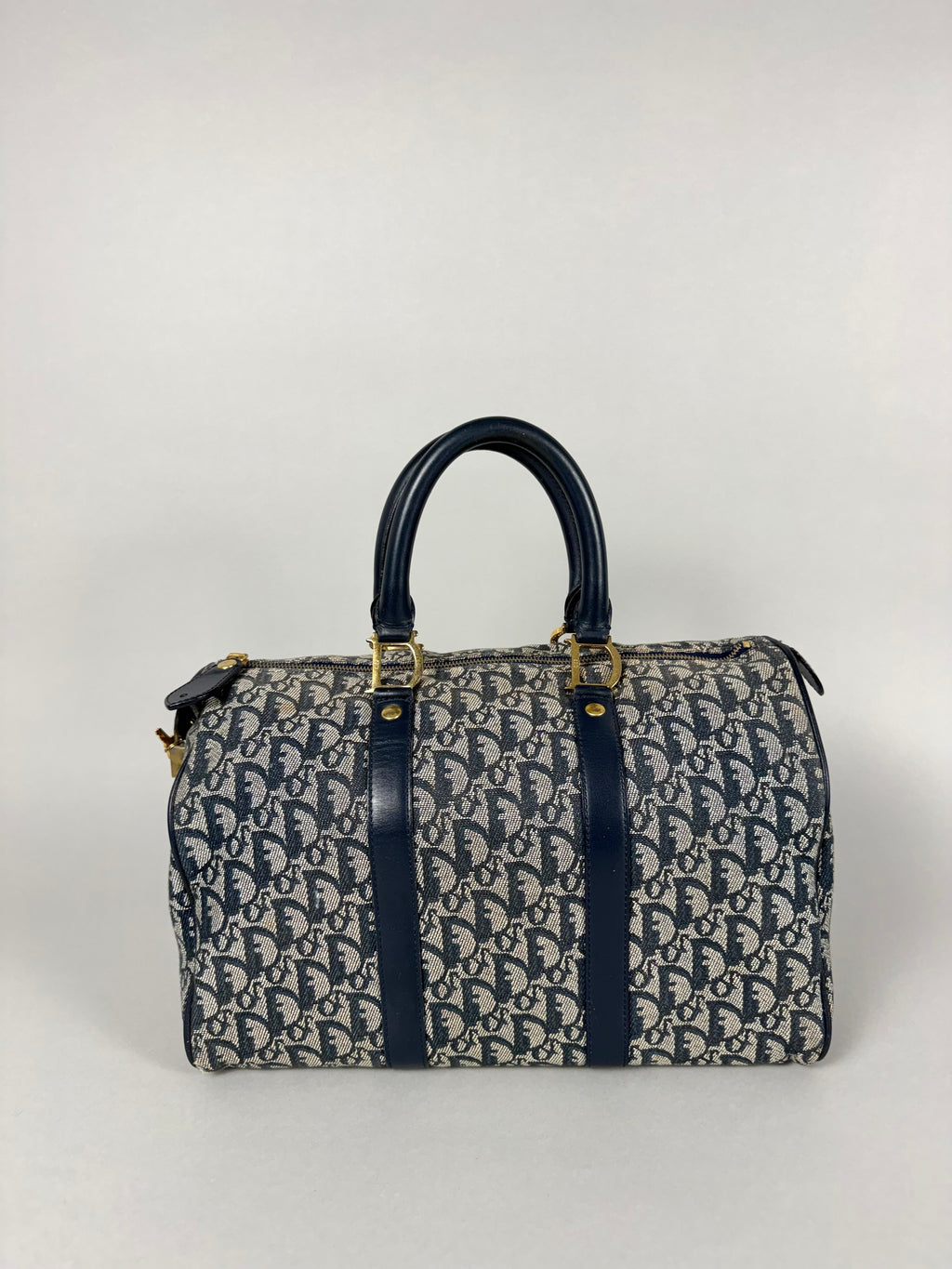 Christian Dior Monogram Trotter Boston Navy