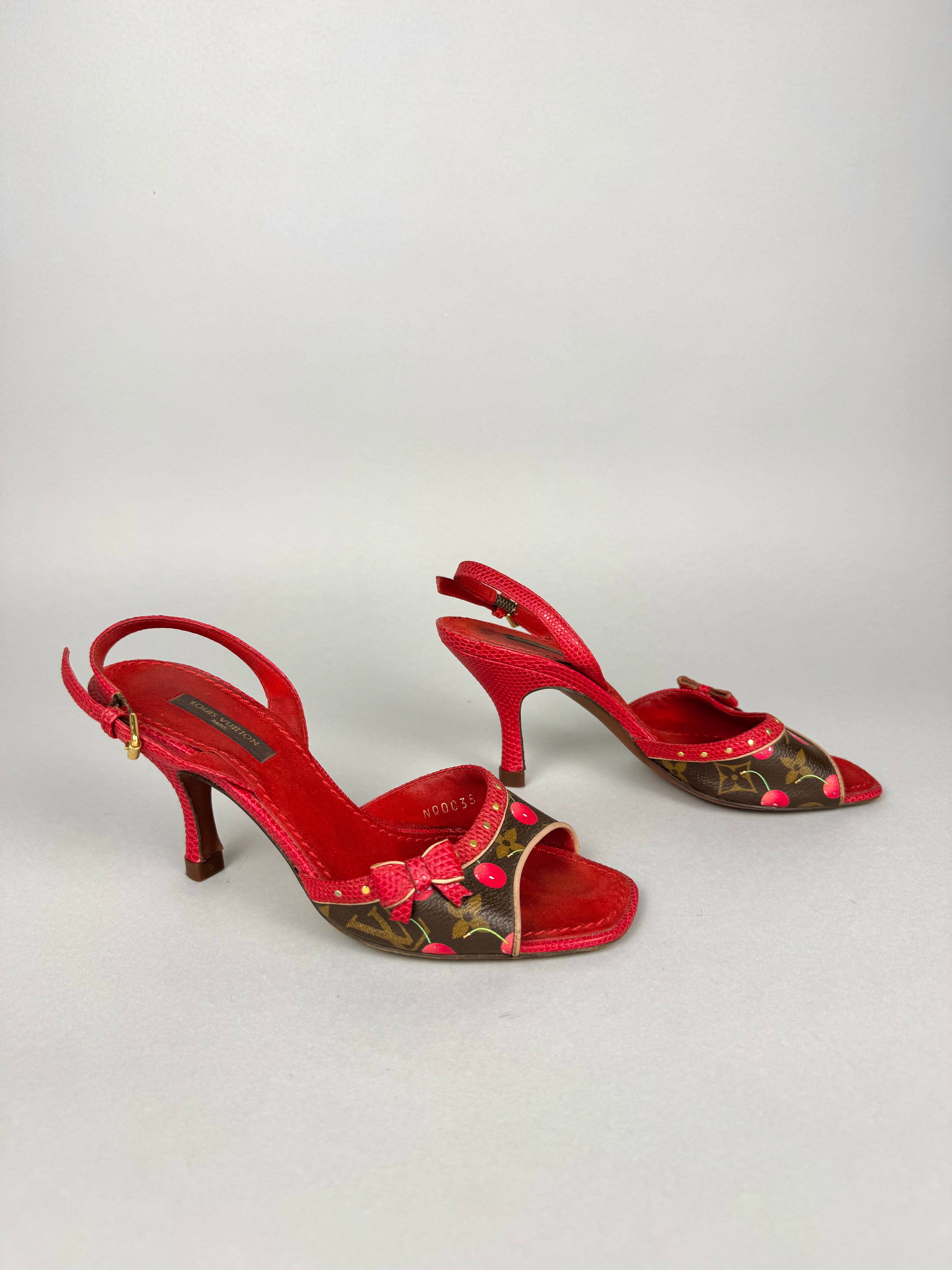 Louis Vuitton Cherry Blossom Murakami Sandals