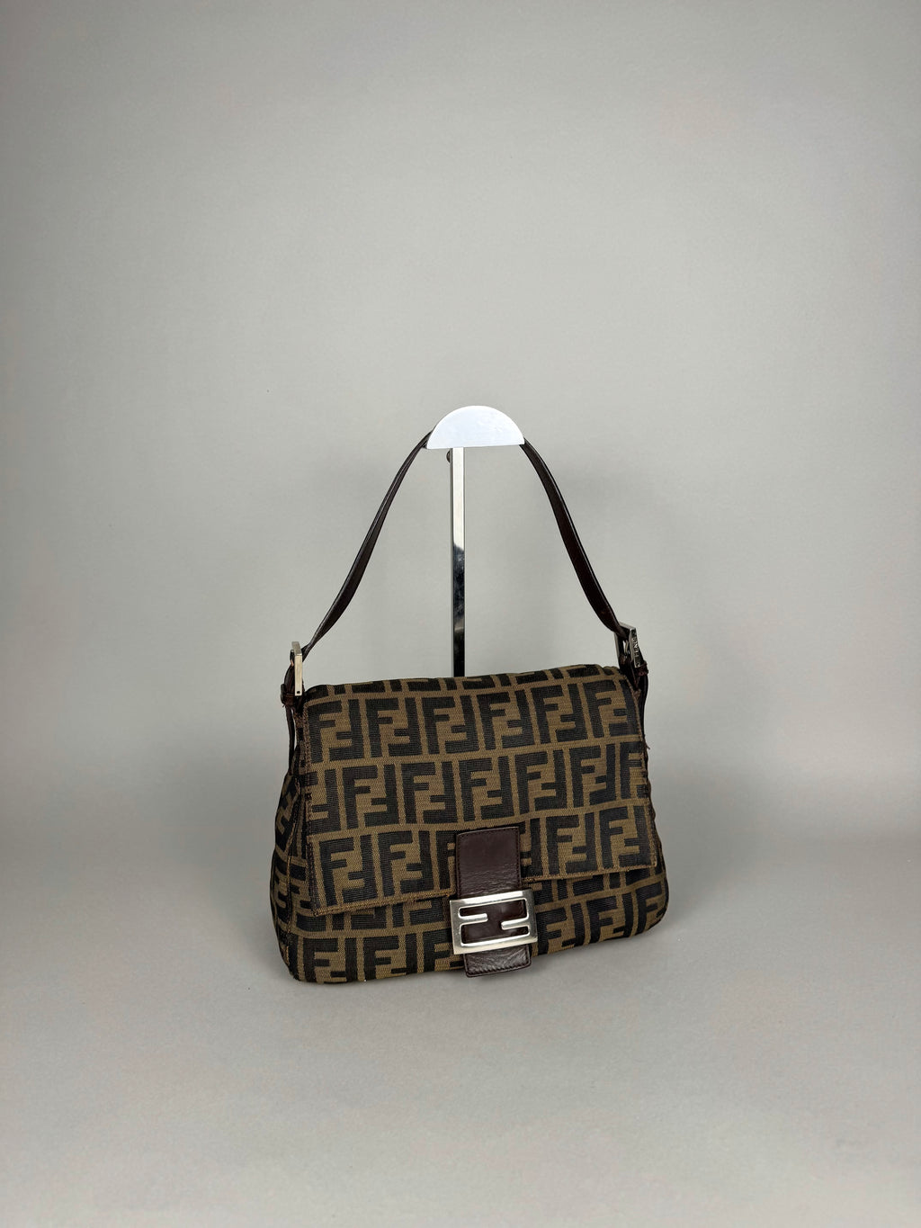 Fendi Monogram Zucca Mamma Baguette