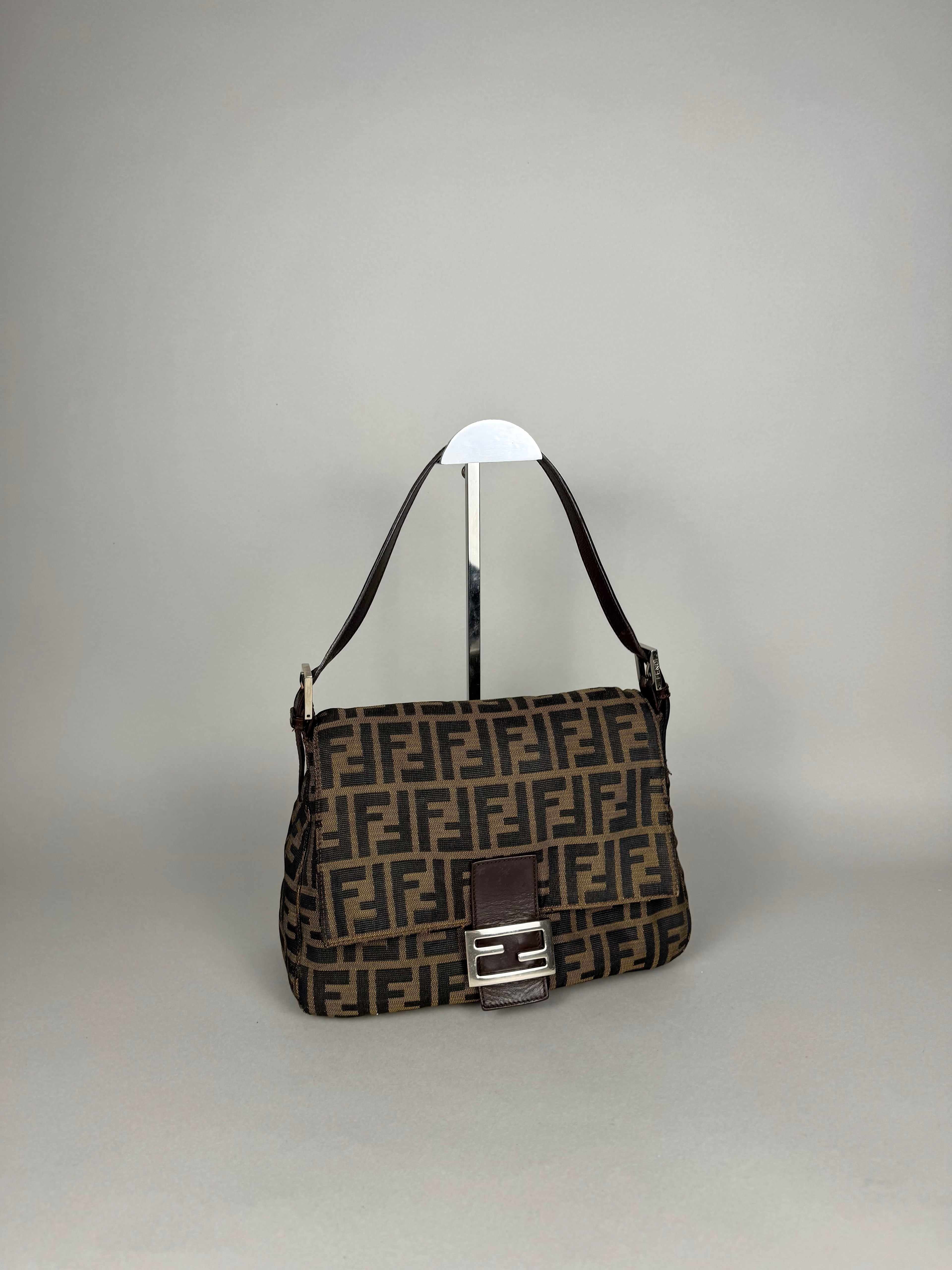 Fendi Monogram Zucca Mamma Baguette
