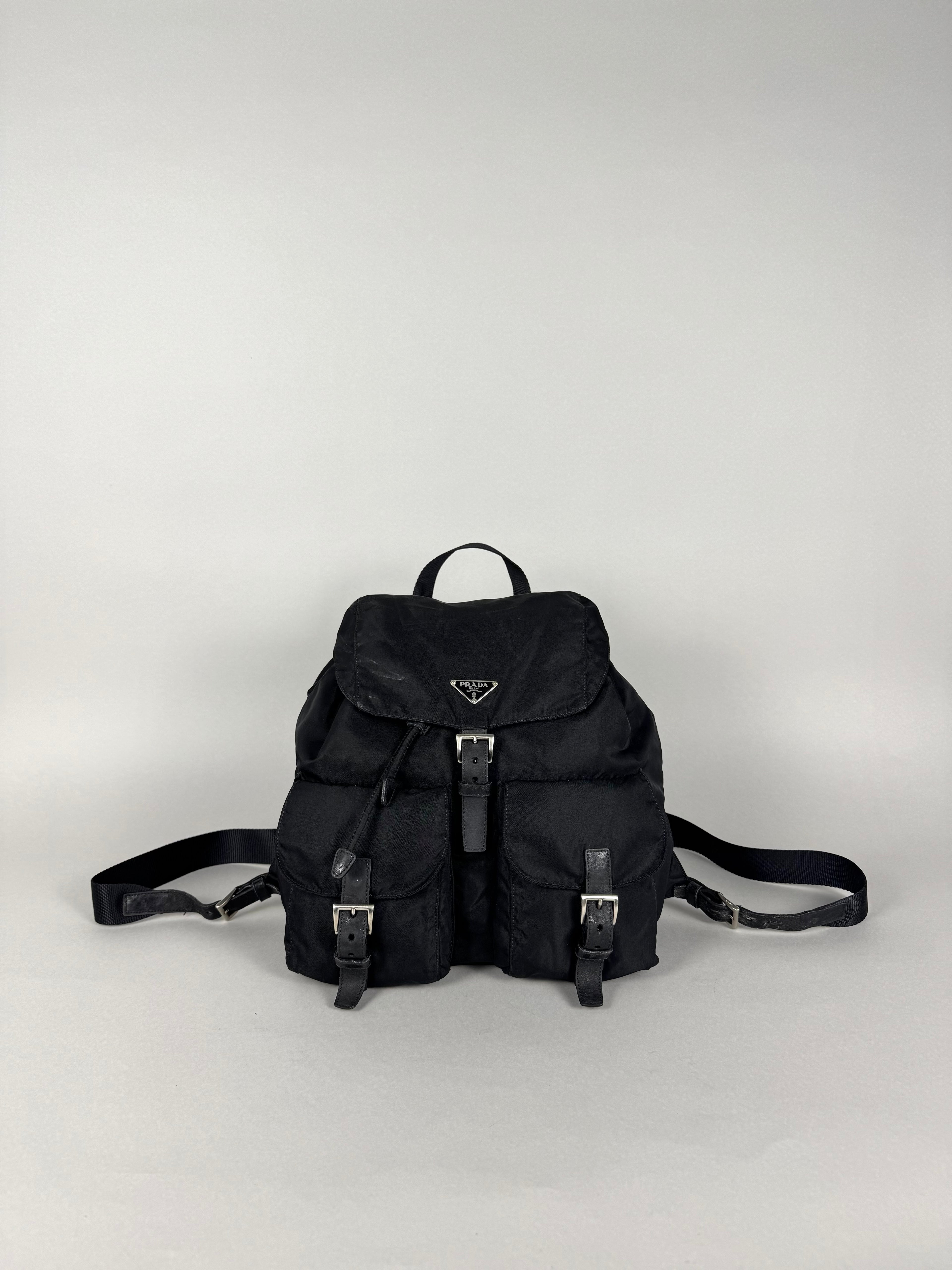 Prada Black Nylon Backpack Medium