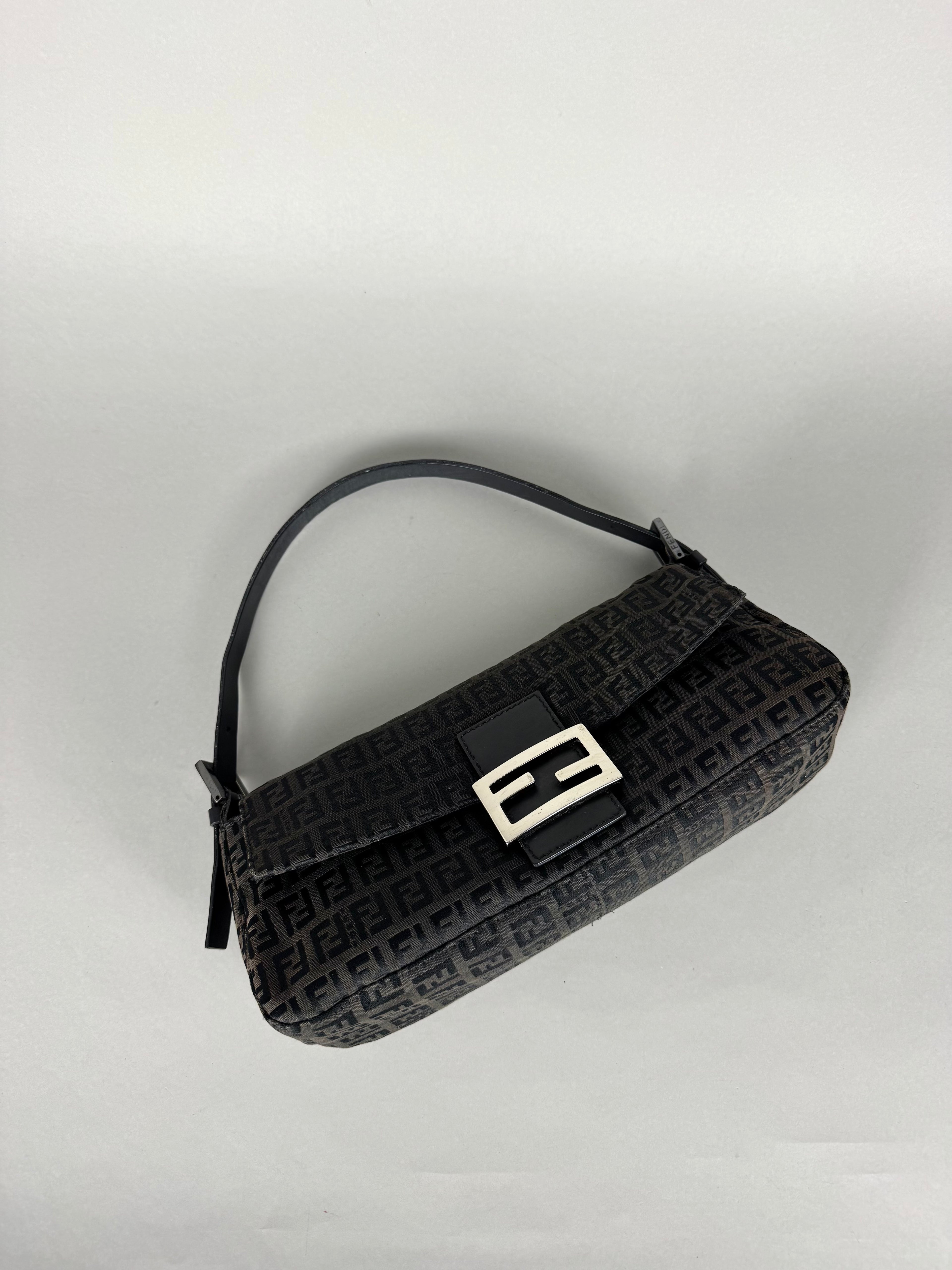 Fendi Baguette Monogram Black