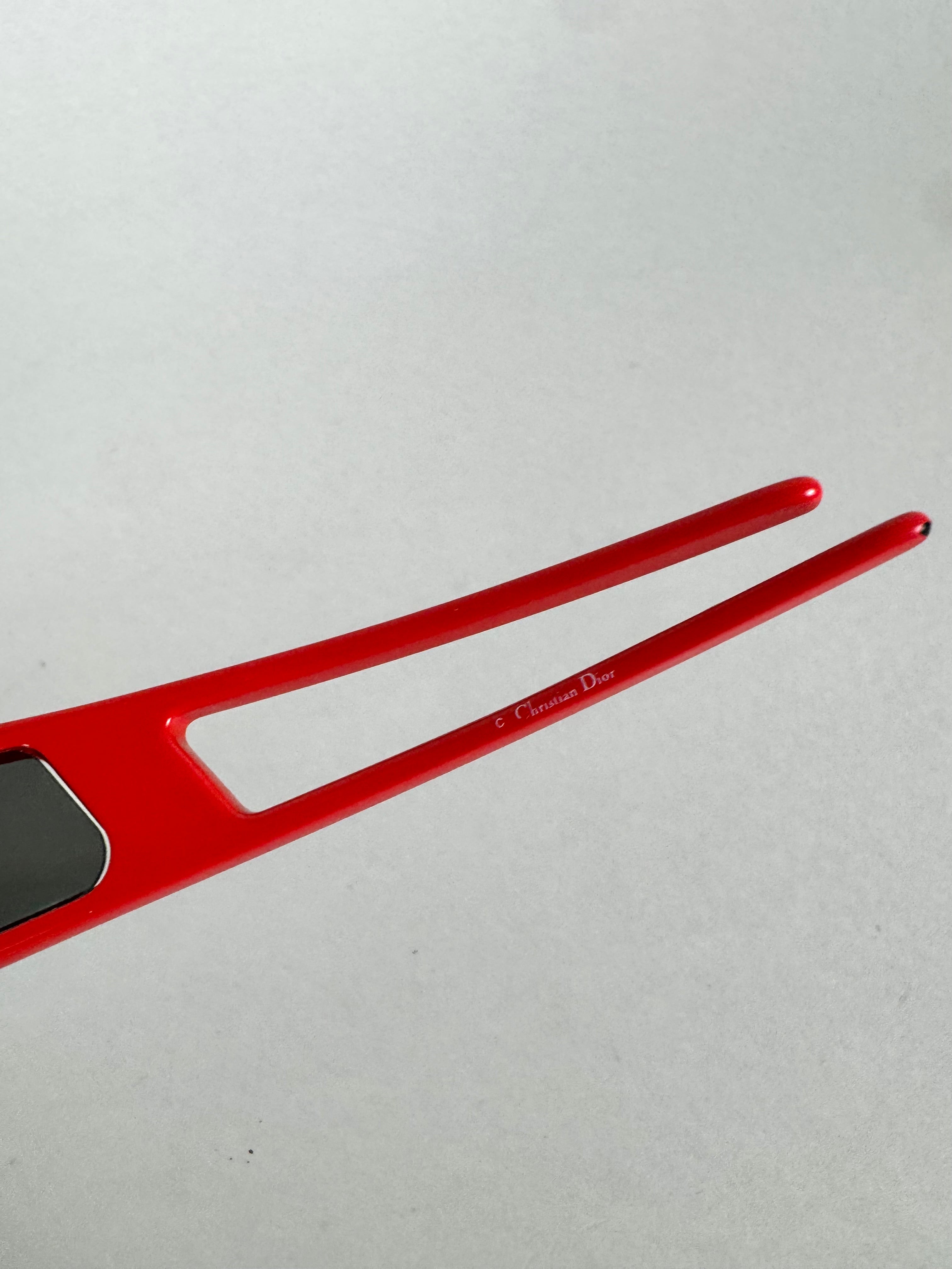 Christian Dior Red and Black Bandage 1 Sunglasses