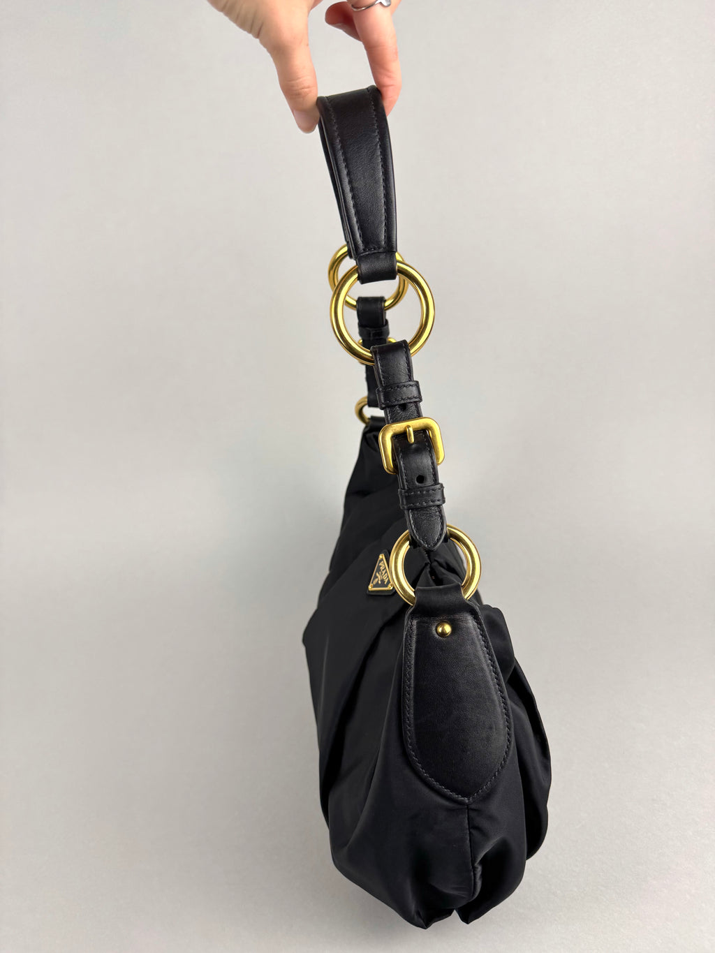 Prada Nylon and Leather Shoulder