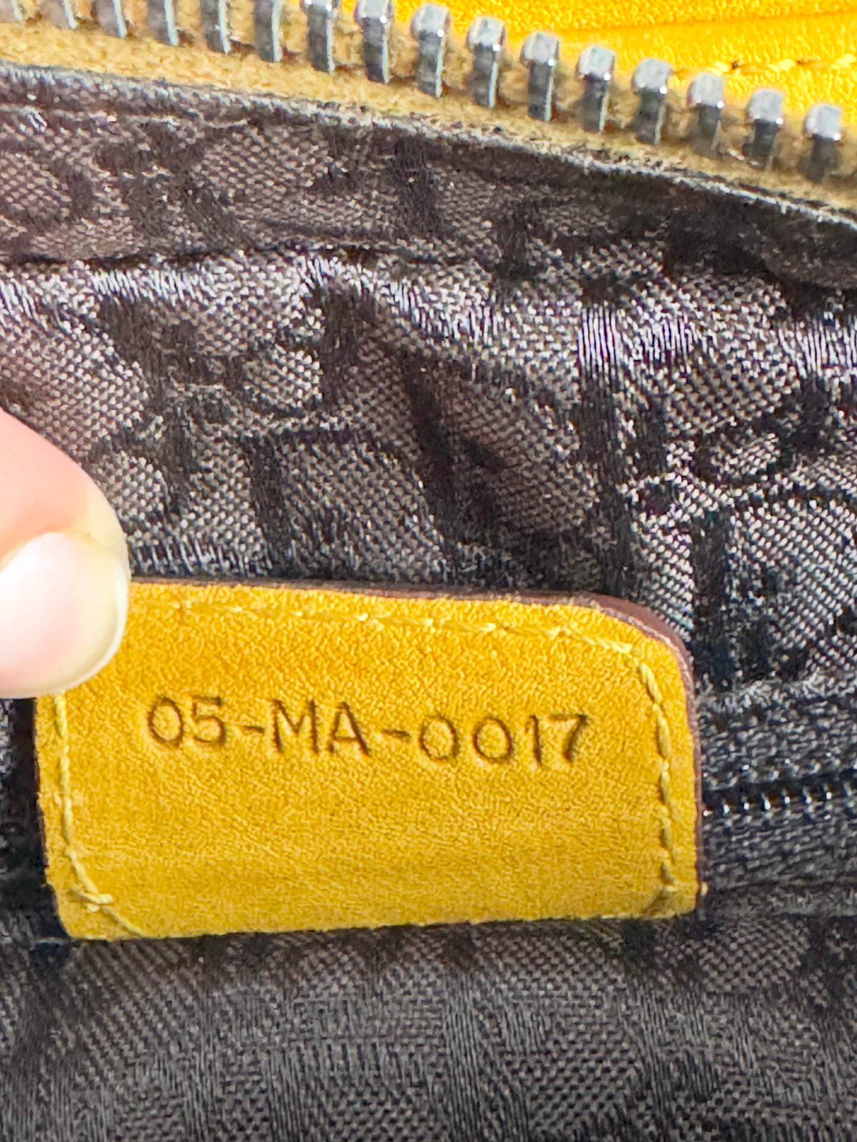Christian Dior Gaucho Double Leather Yellow
