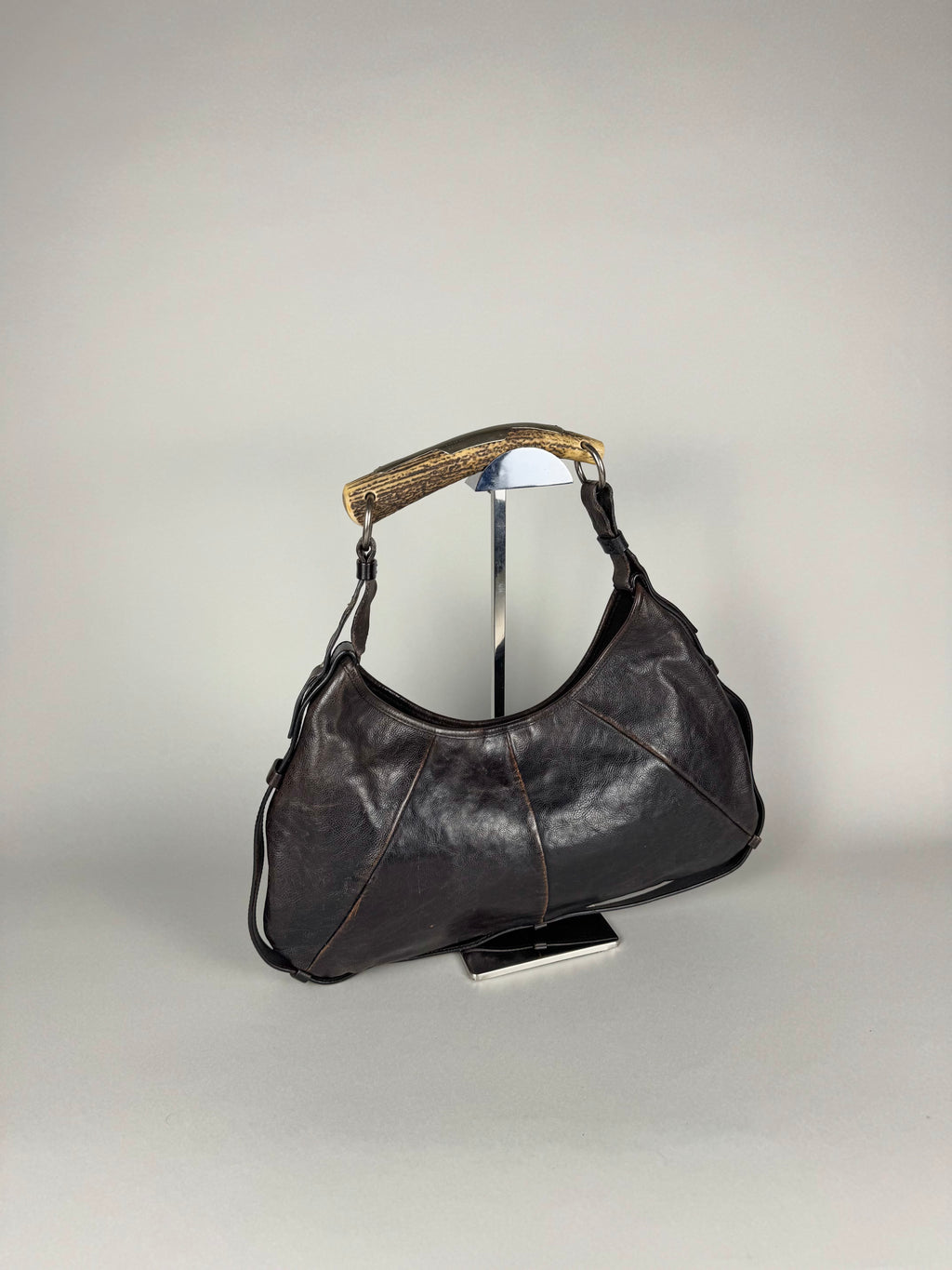 Yves Saint Laurent Mombasa Leather Brown
