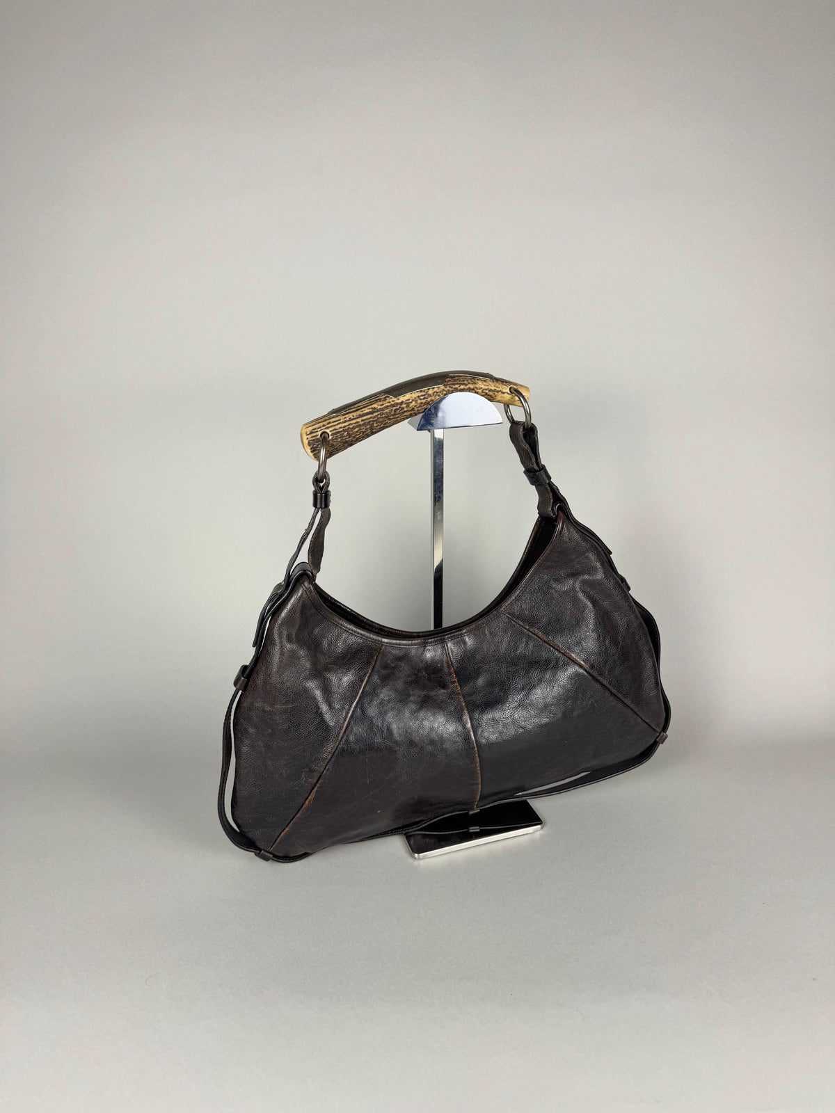 Yves Saint Laurent Mombasa Leather Brown