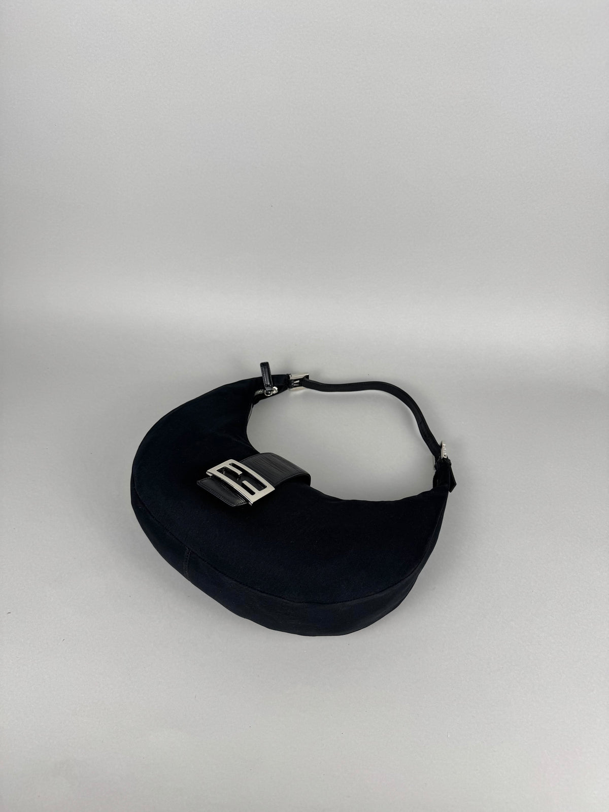 Fendi Half Moon Croissant Black