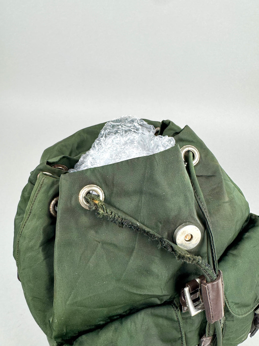 Prada Nylon Green Backpack Small