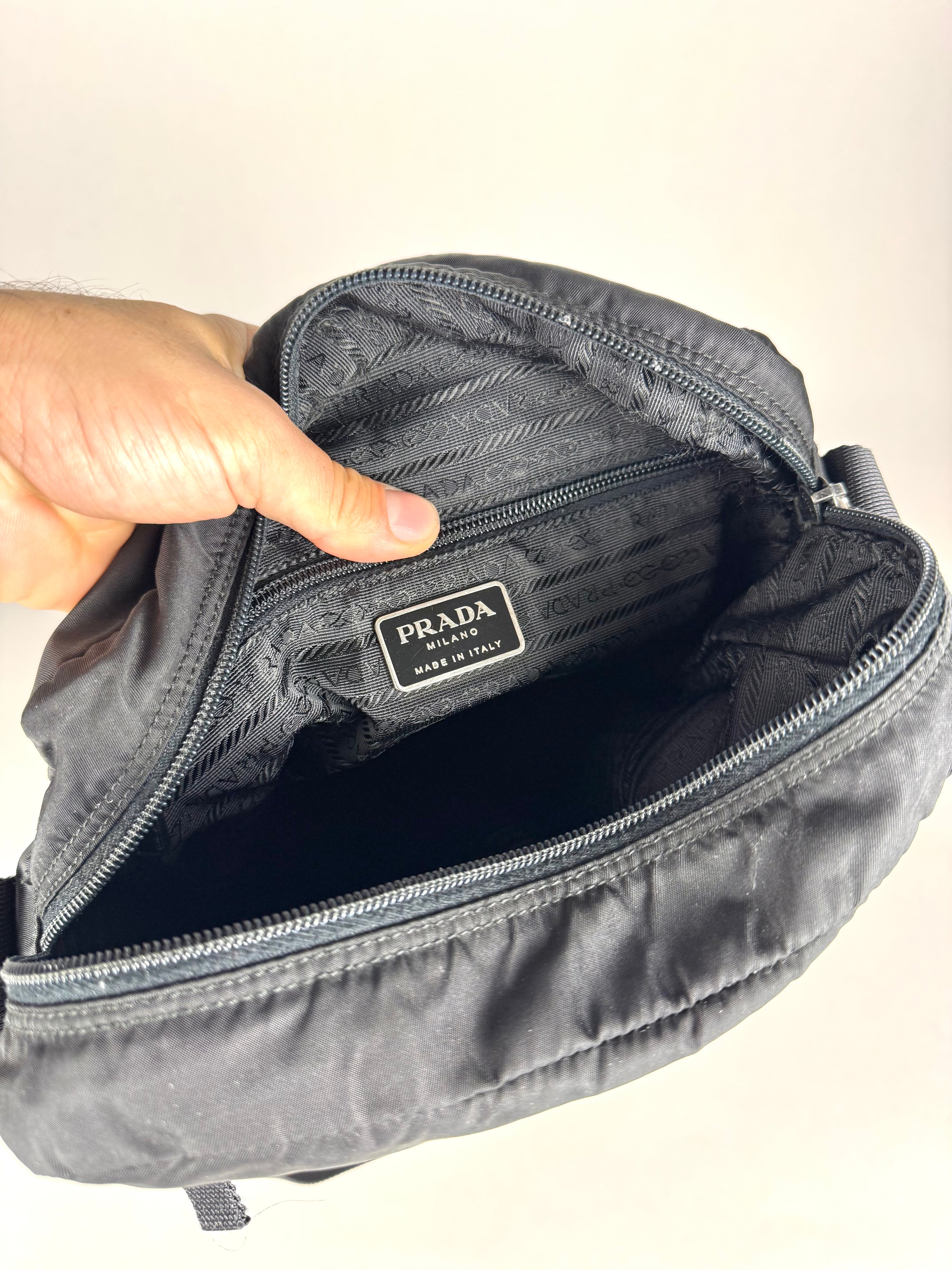 Prada Tessuto Messenger Crossbody Nylon Bag