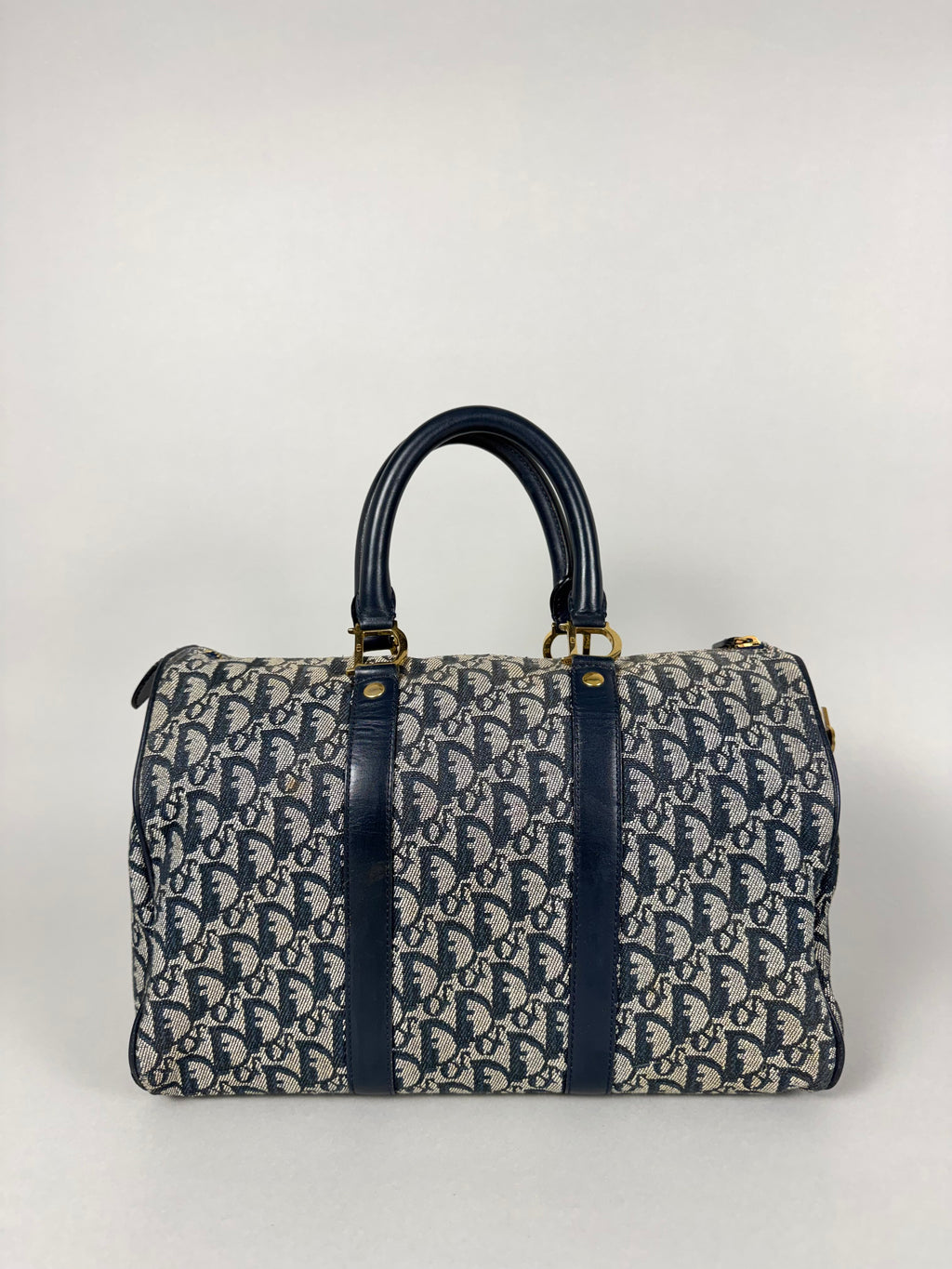 Christian Dior Monogram Trotter Boston Navy