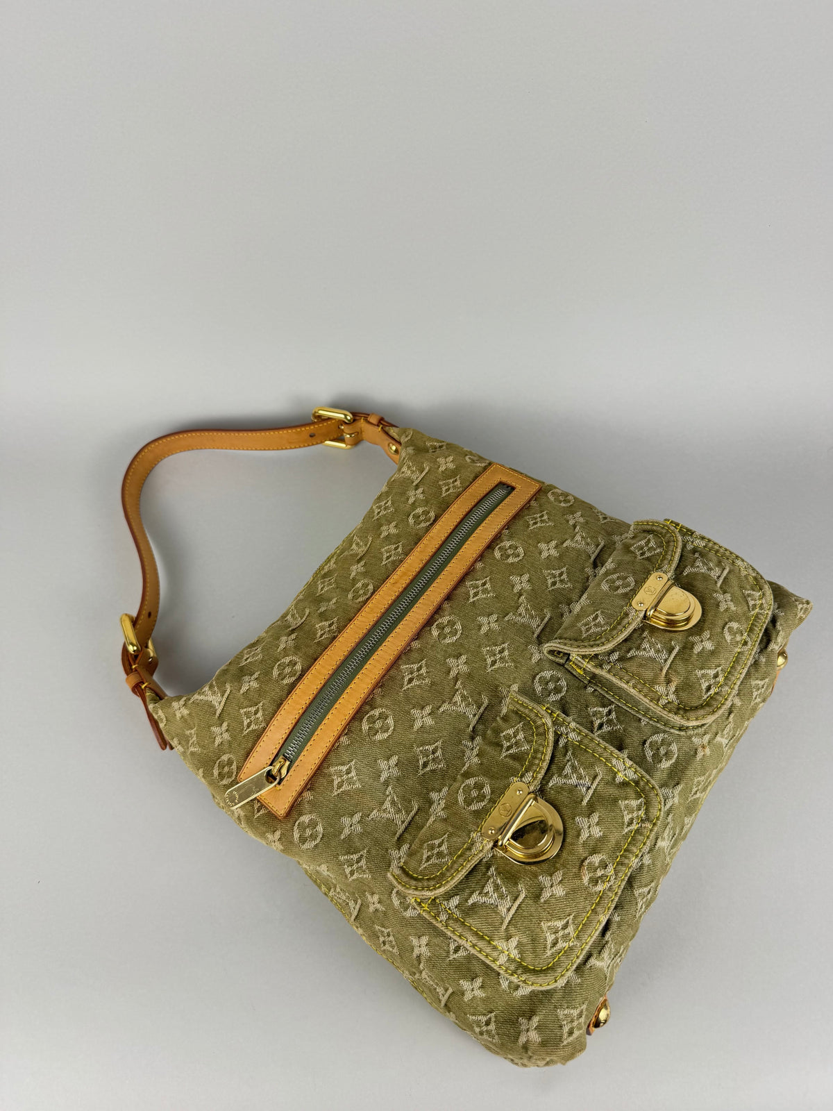 Louis Vuitton Denim Green Baggy GM