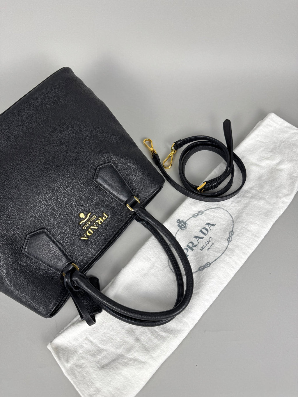 Prada Phenix Tote Leather Vitello