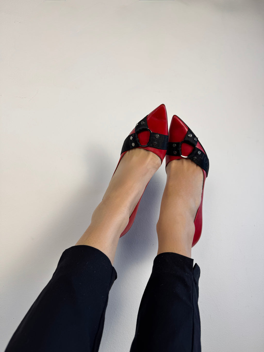Christian Dior Bondage Red Scarpin 2004