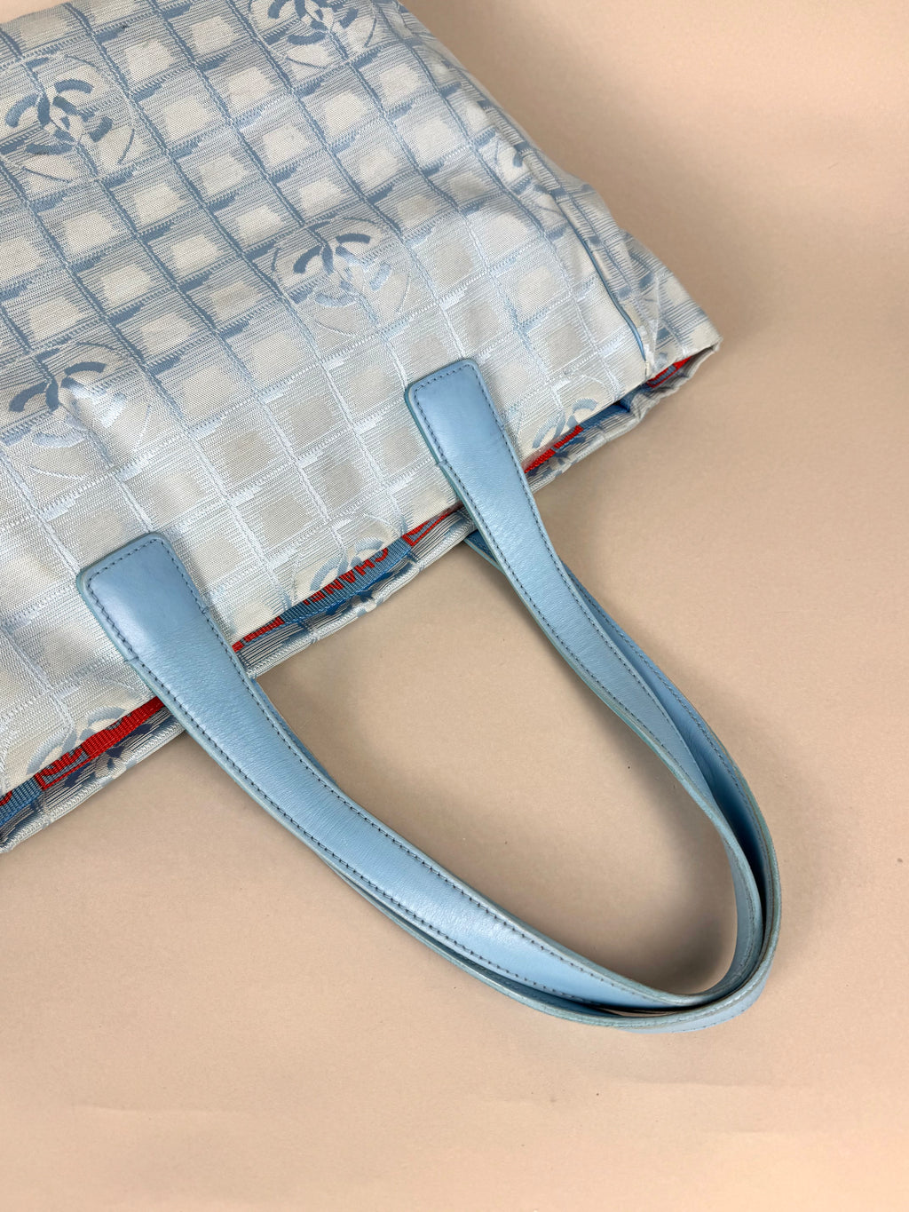 Chanel Travel Ligne Blue Tote Bag