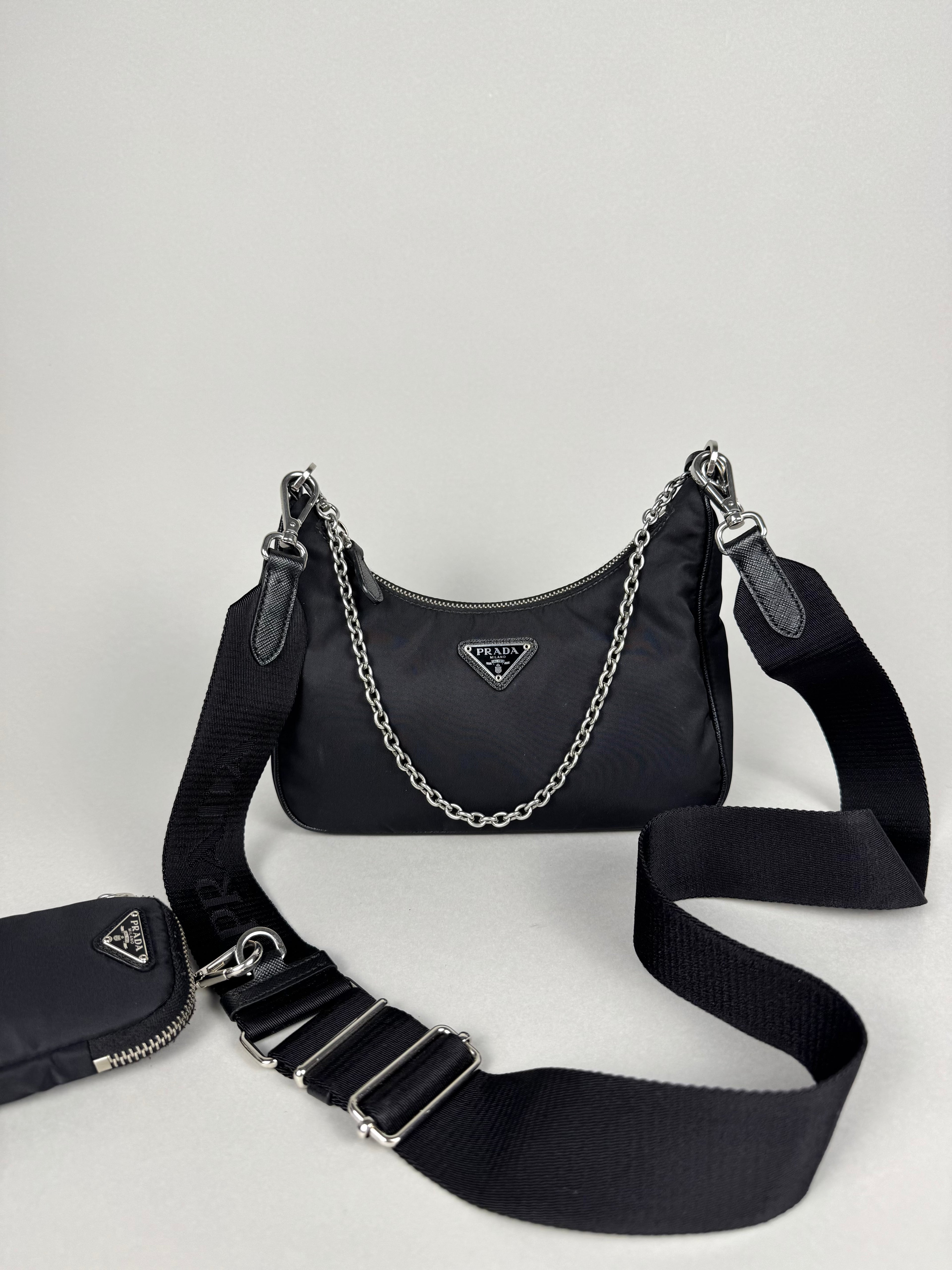 Prada Black Nylon Re-Edition 2005
