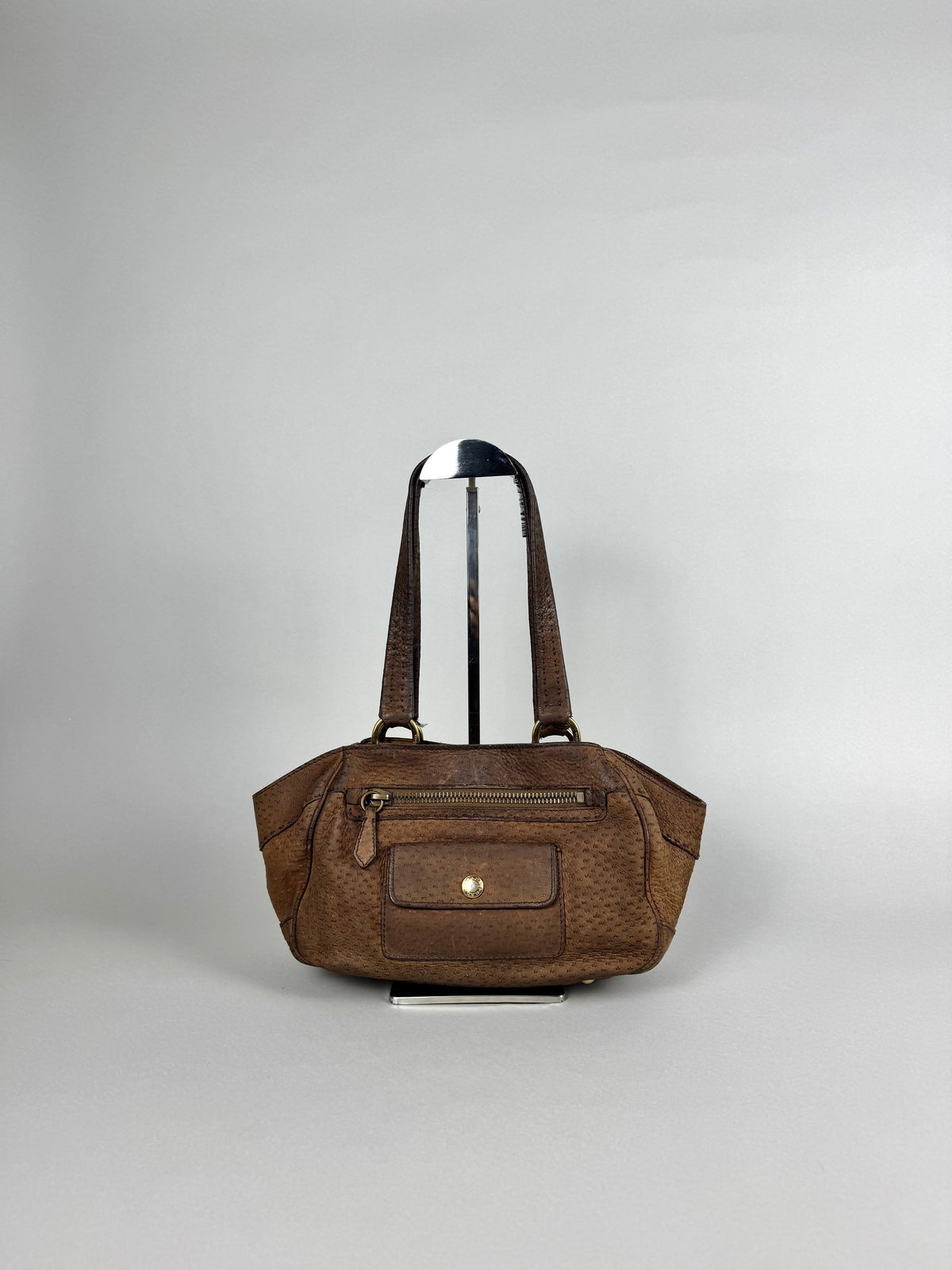 Prada Tessuto Cervo Lux Leather Brown