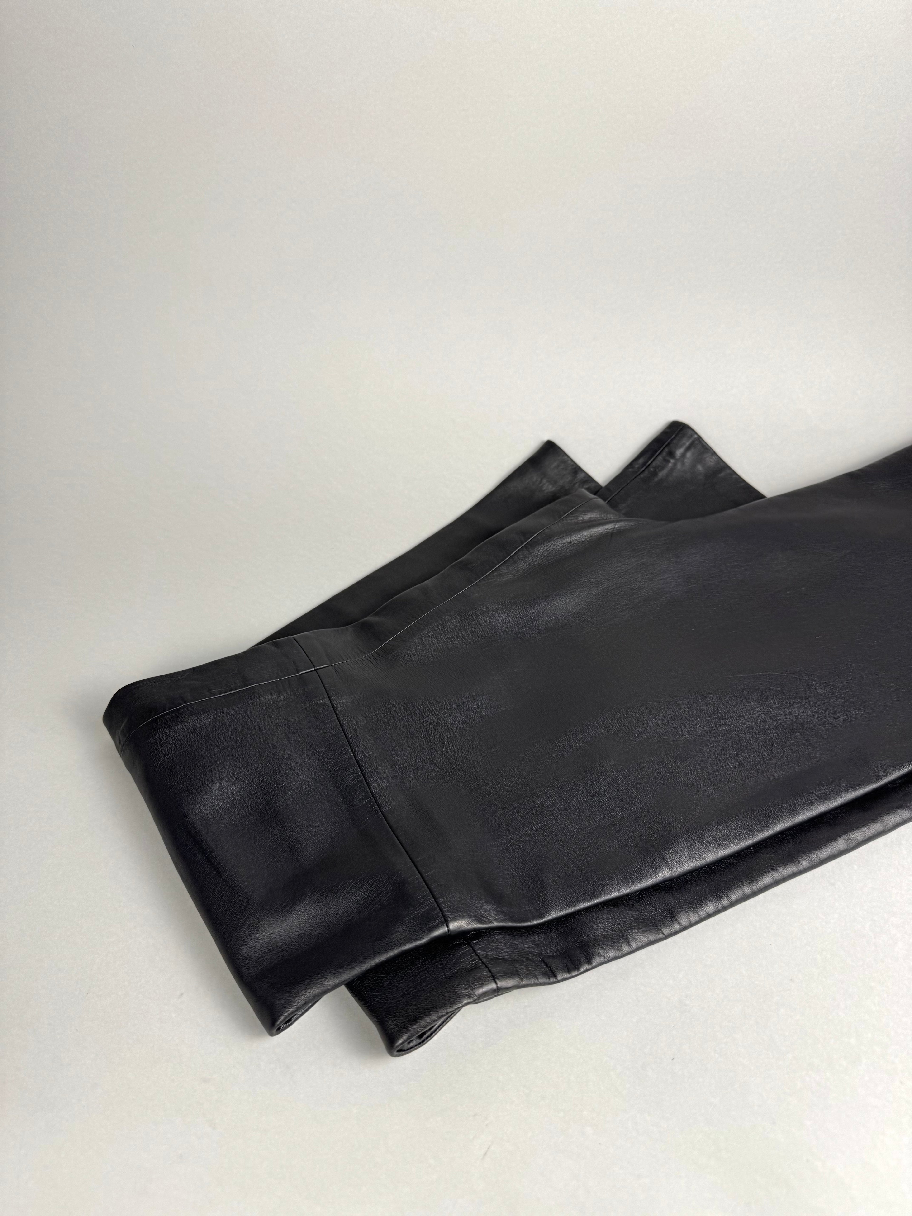 Gianni Versace Versus Leather Cut Out Pants