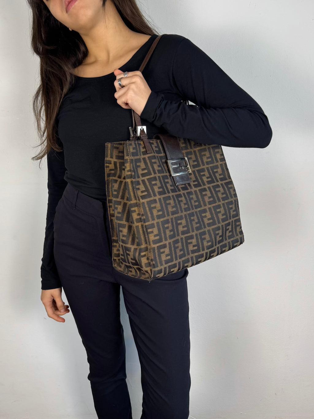 Fendi Monogram Zucca Tote