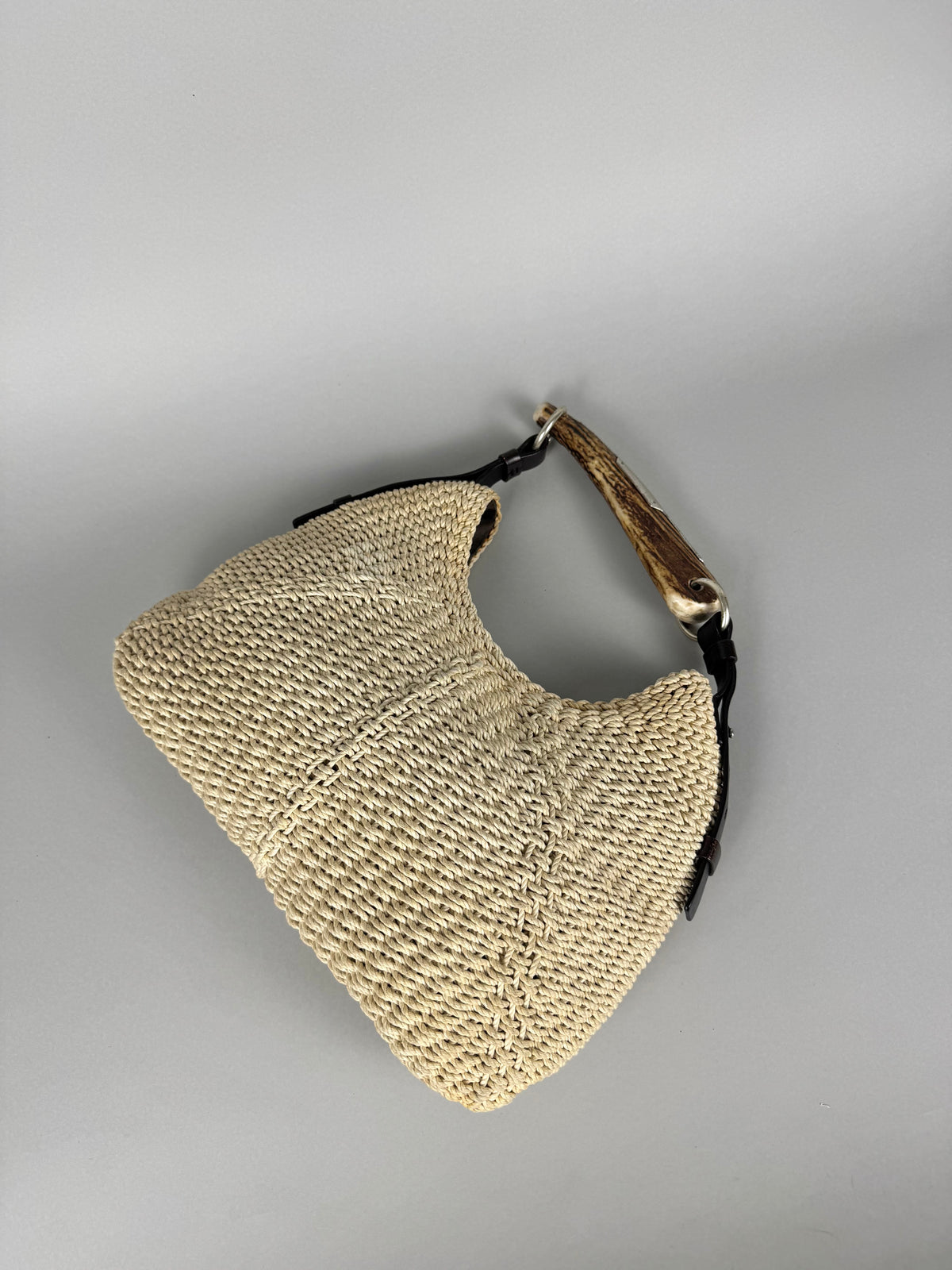 Yves Saint Laurent Mombasa Raffia Beige Tom Ford SS02