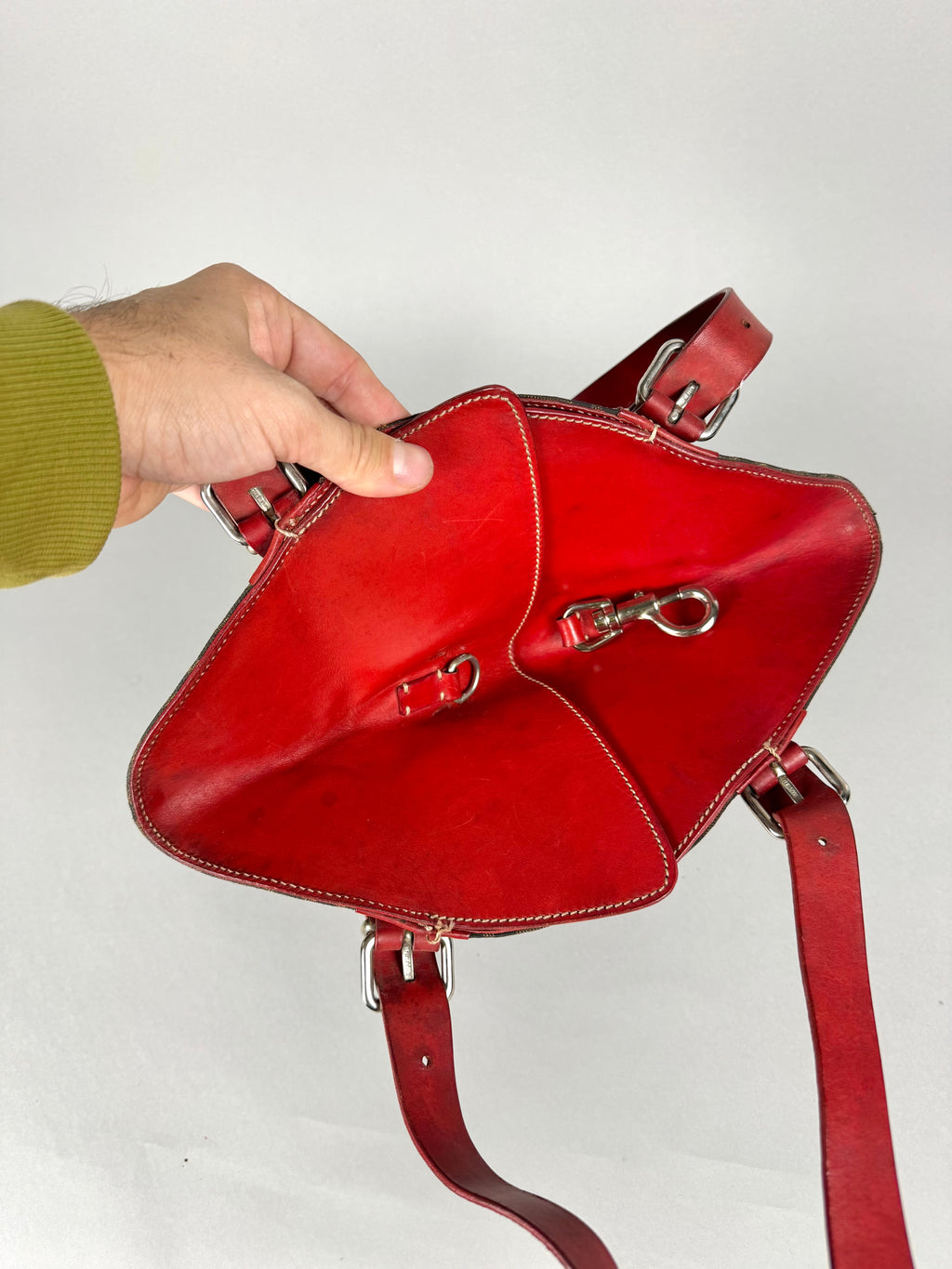 Fendi Monogram Zucca Origami Tote Shoulder Bag